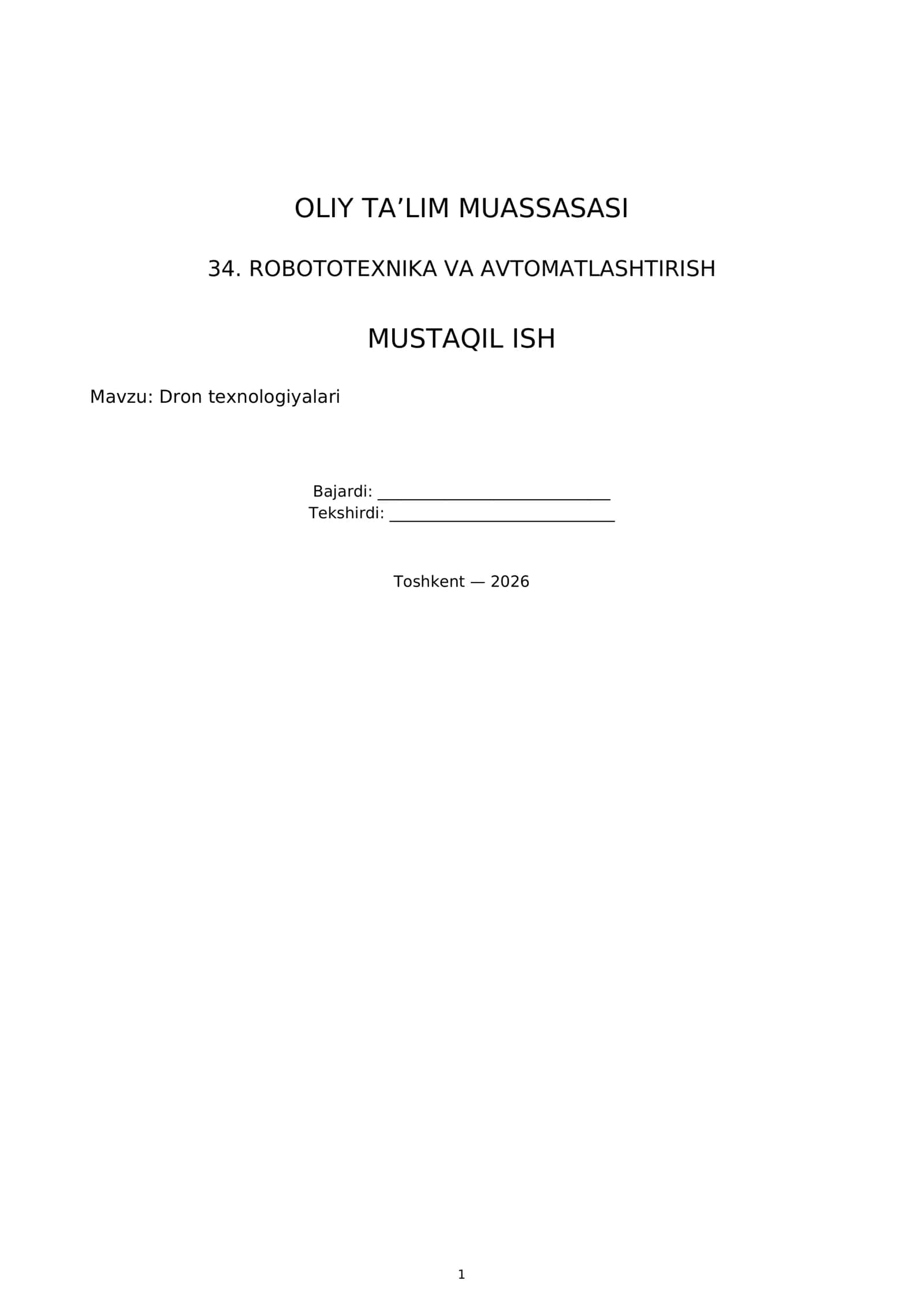 Dron texnologiyalari 1