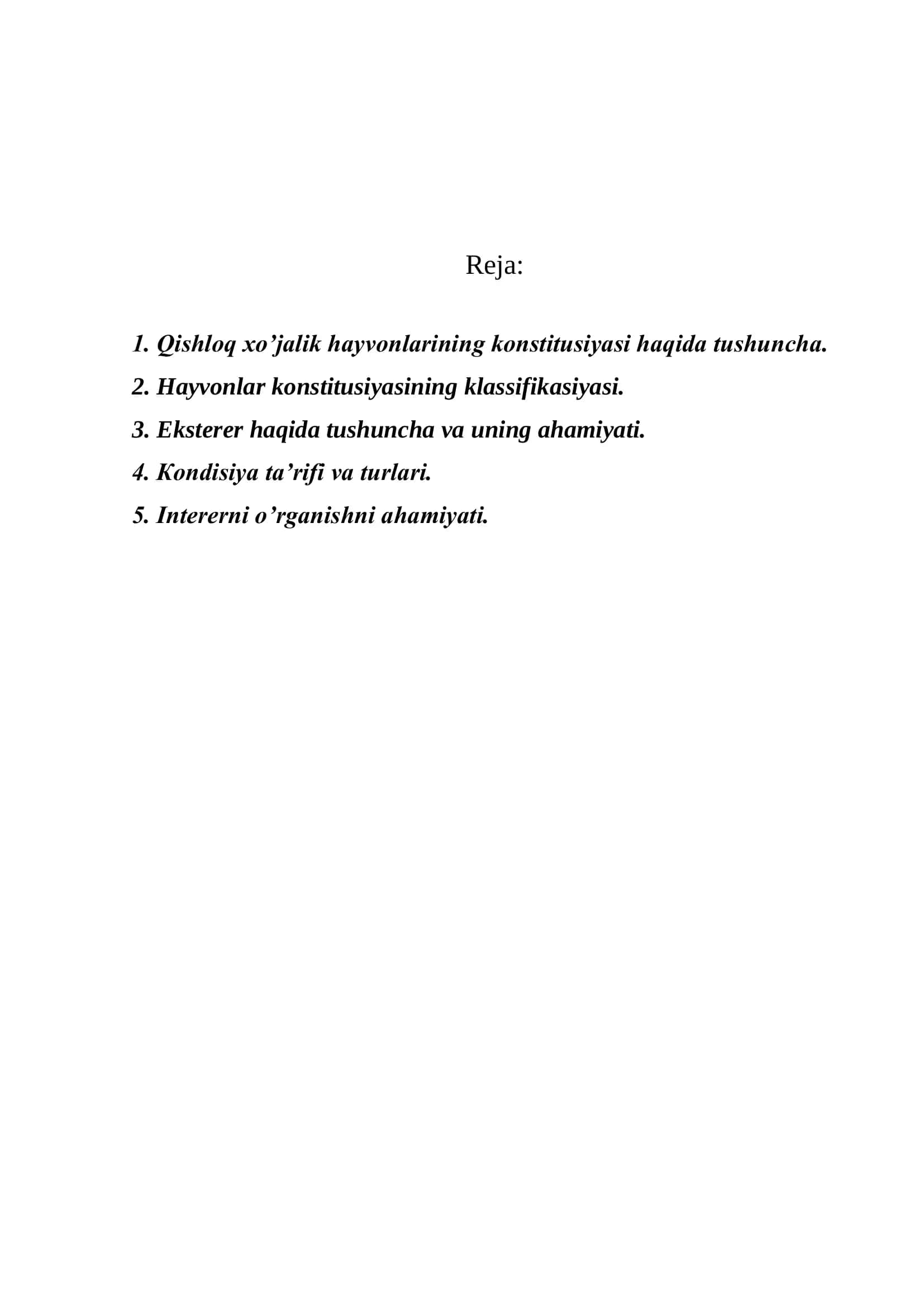 Hayvonlar konstitusiyasi 1