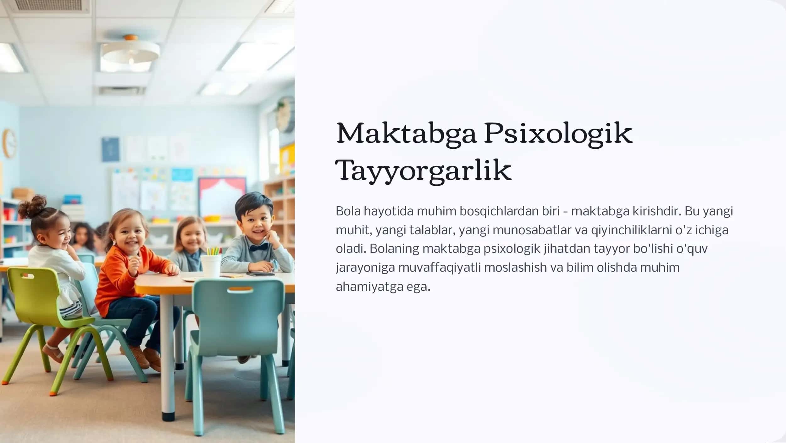 Maktabga Psixologik Tayyorgarlik 1