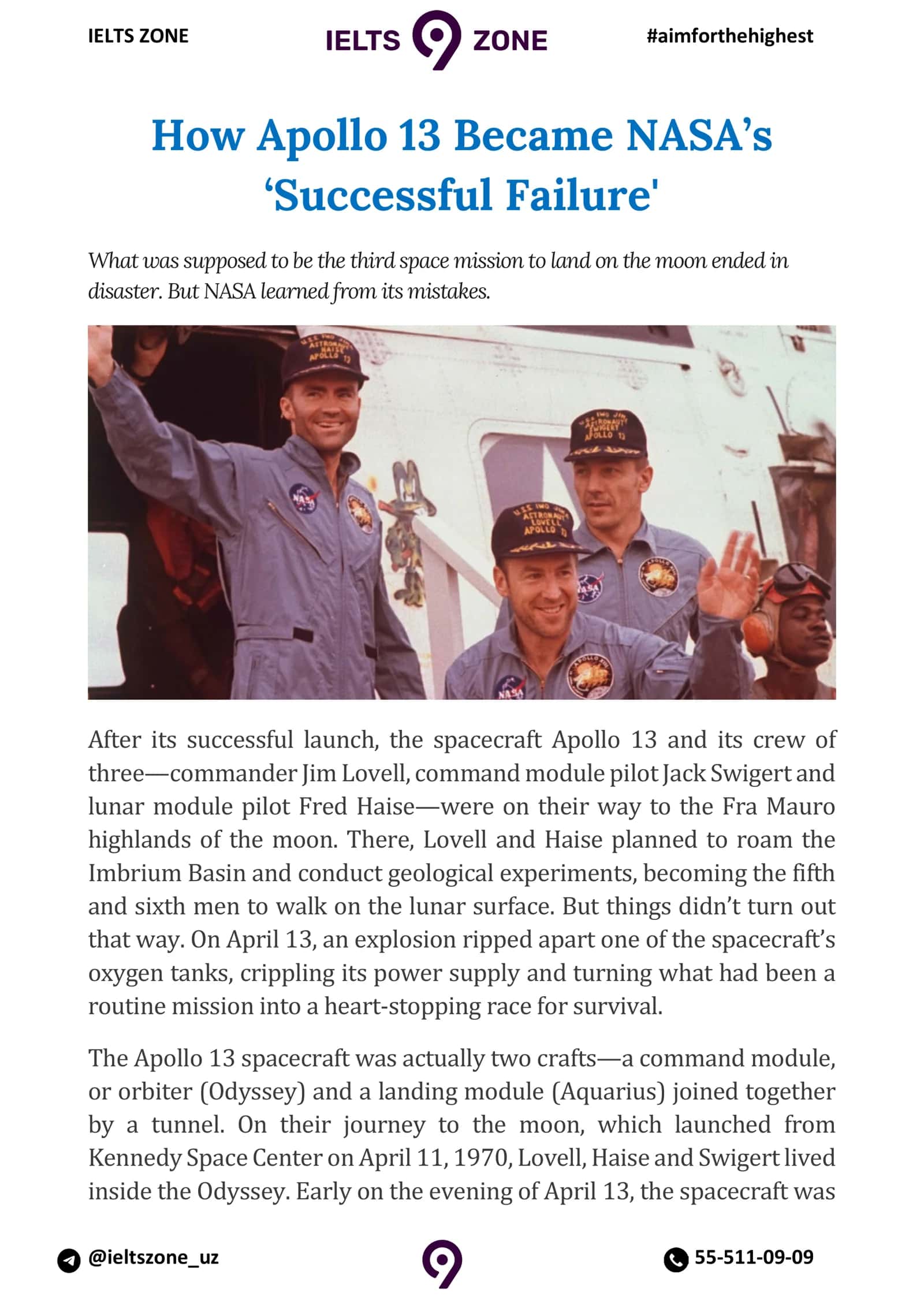 Apollo 13 Mission 1