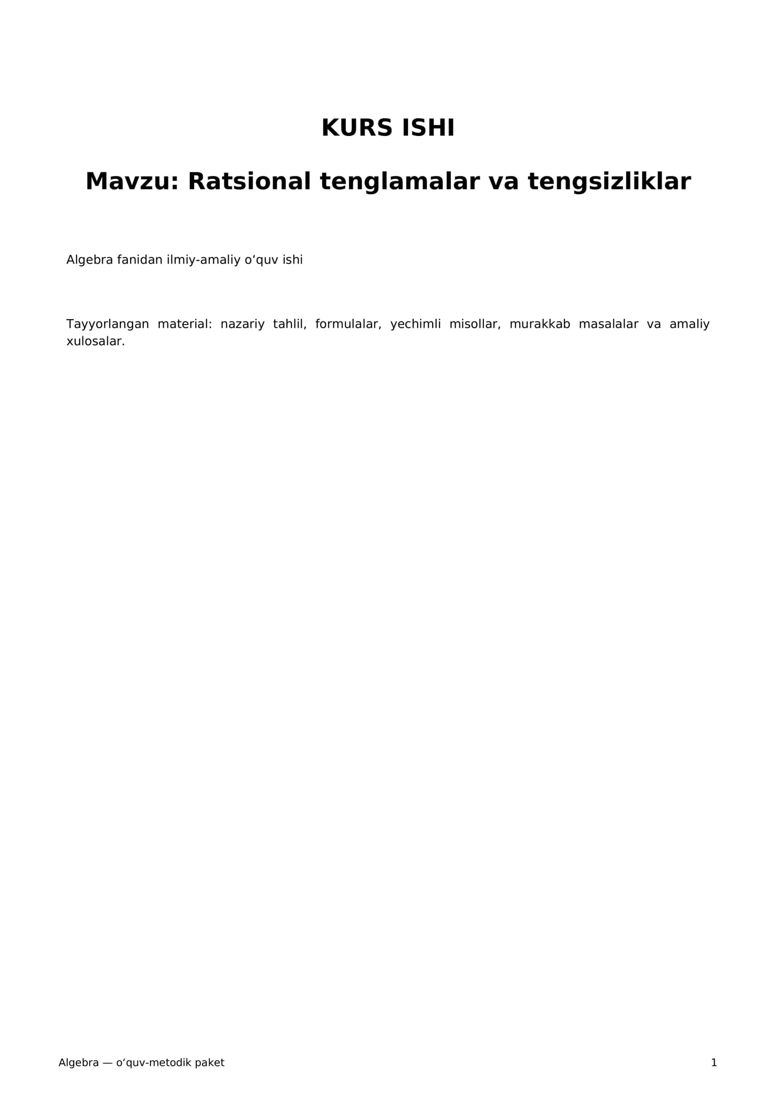 ratsional tenglamalar 1