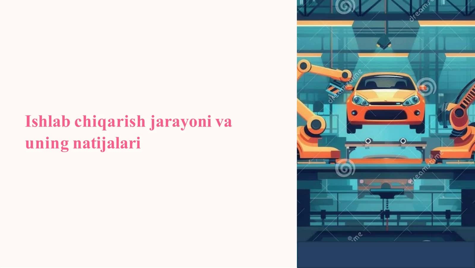 Ishlab chiqarish jarayoni va uning natijalari 1