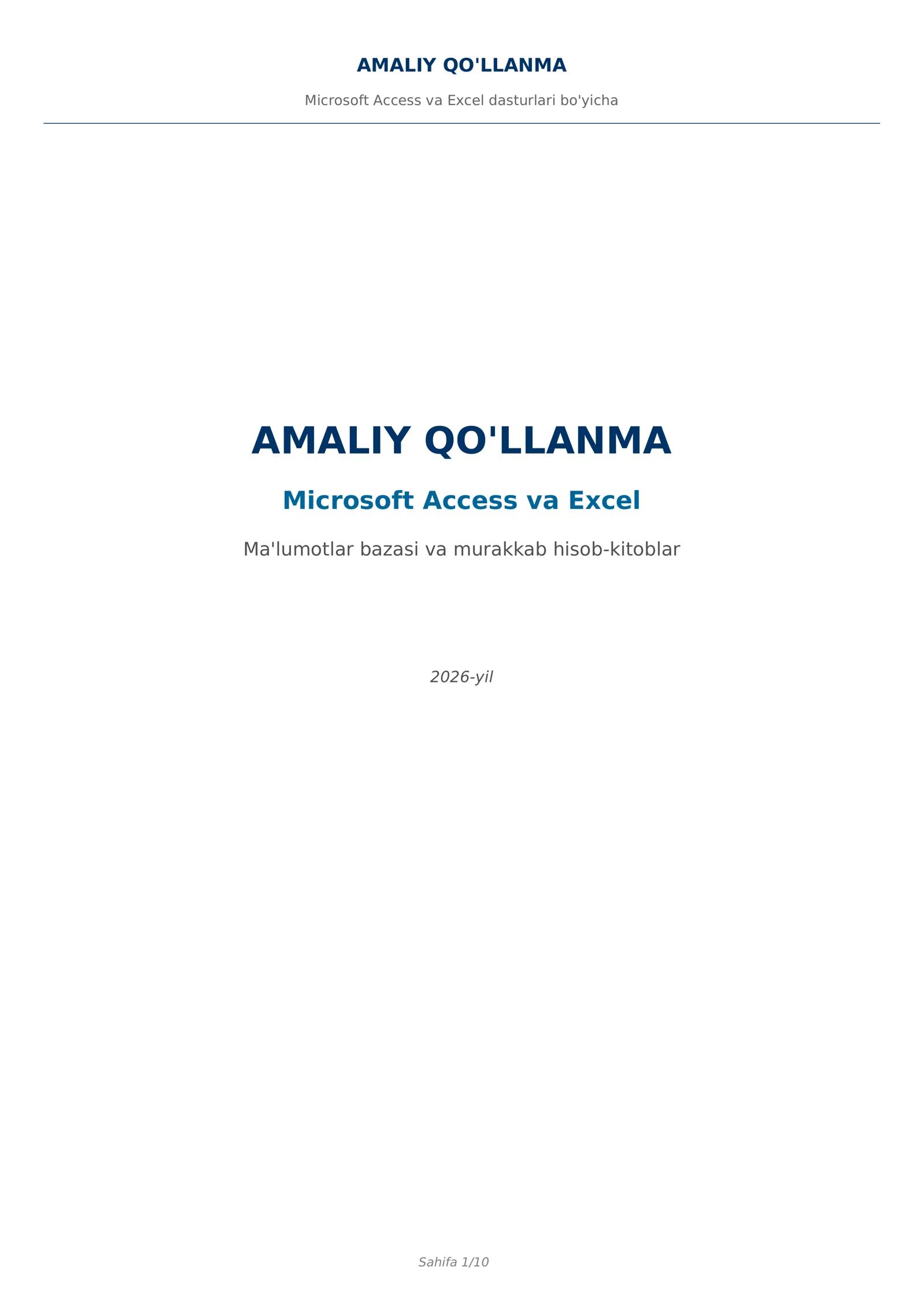 Access_Excel_Amaliy_Qollanma 1