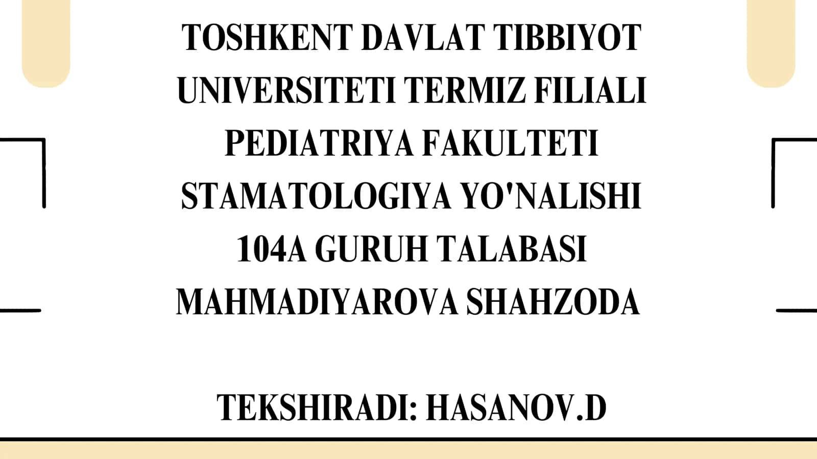 Bazal oʻzaklar. Yon qorinchalar devori, teshiklari, klinik ahamiyati. MRT va KT dagi tasviri. Bosh m 1