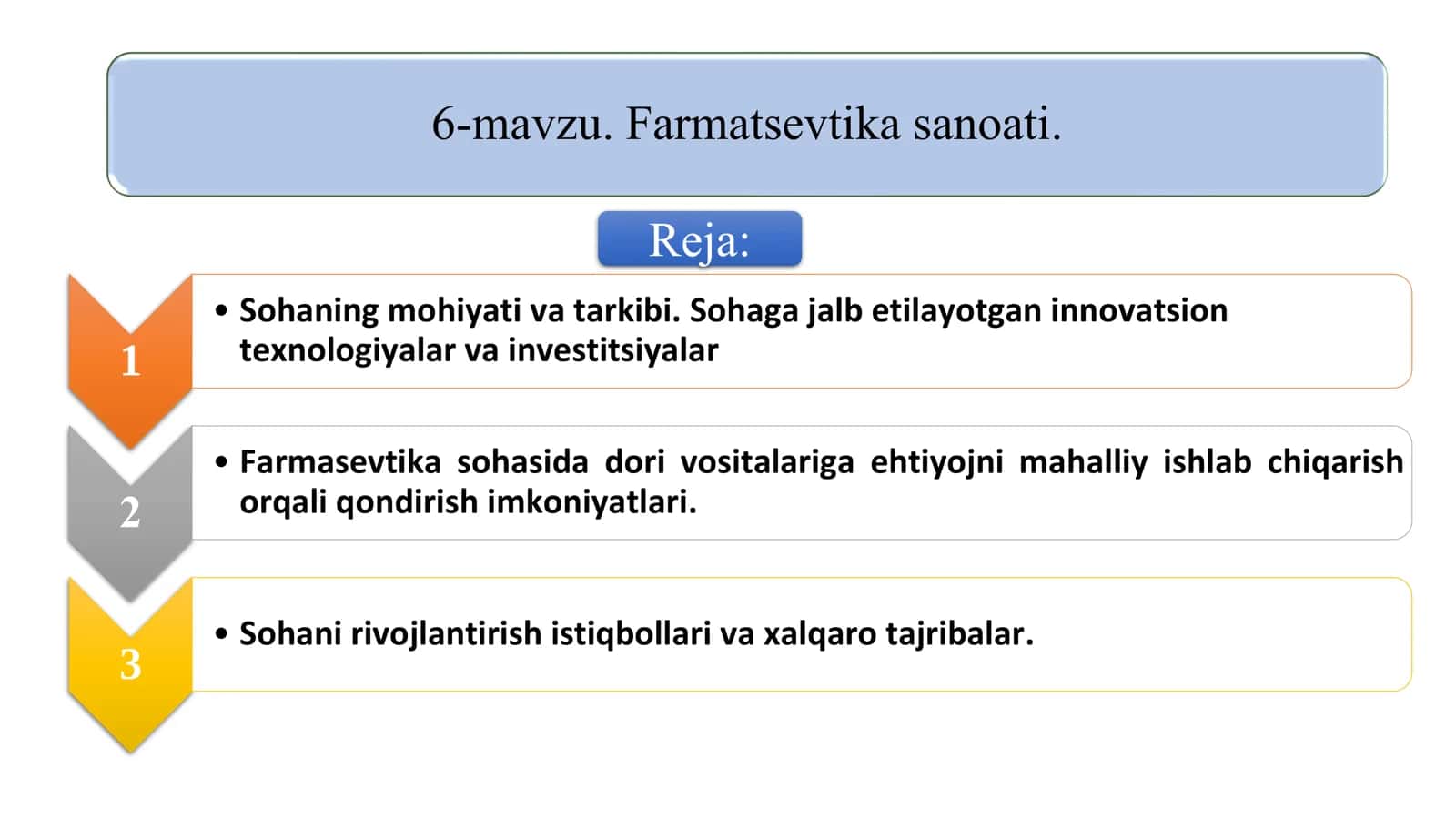 Farmatsevtika sanoati iqtisodiyoti 1