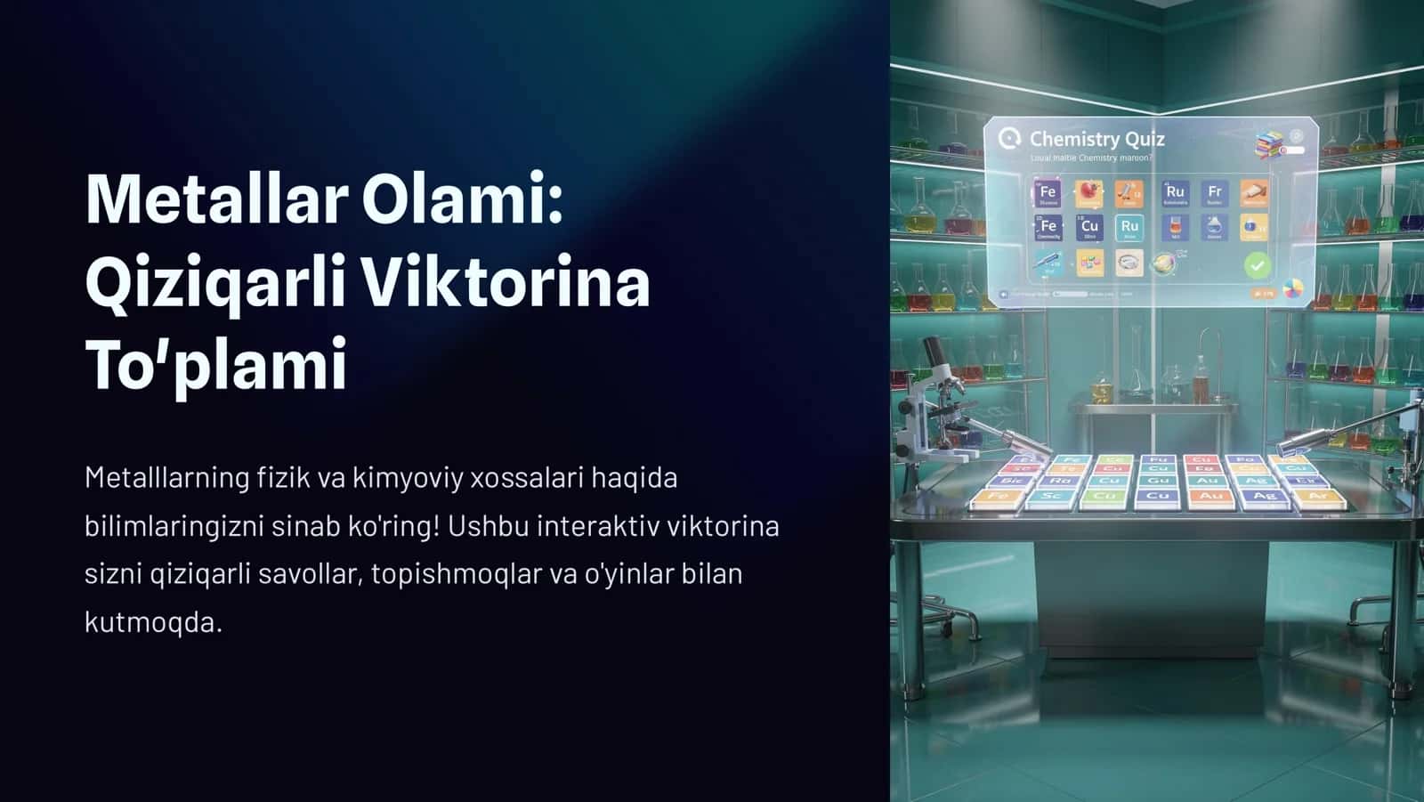 Metallar Olami: Qiziqarli Viktorina To'plami 1