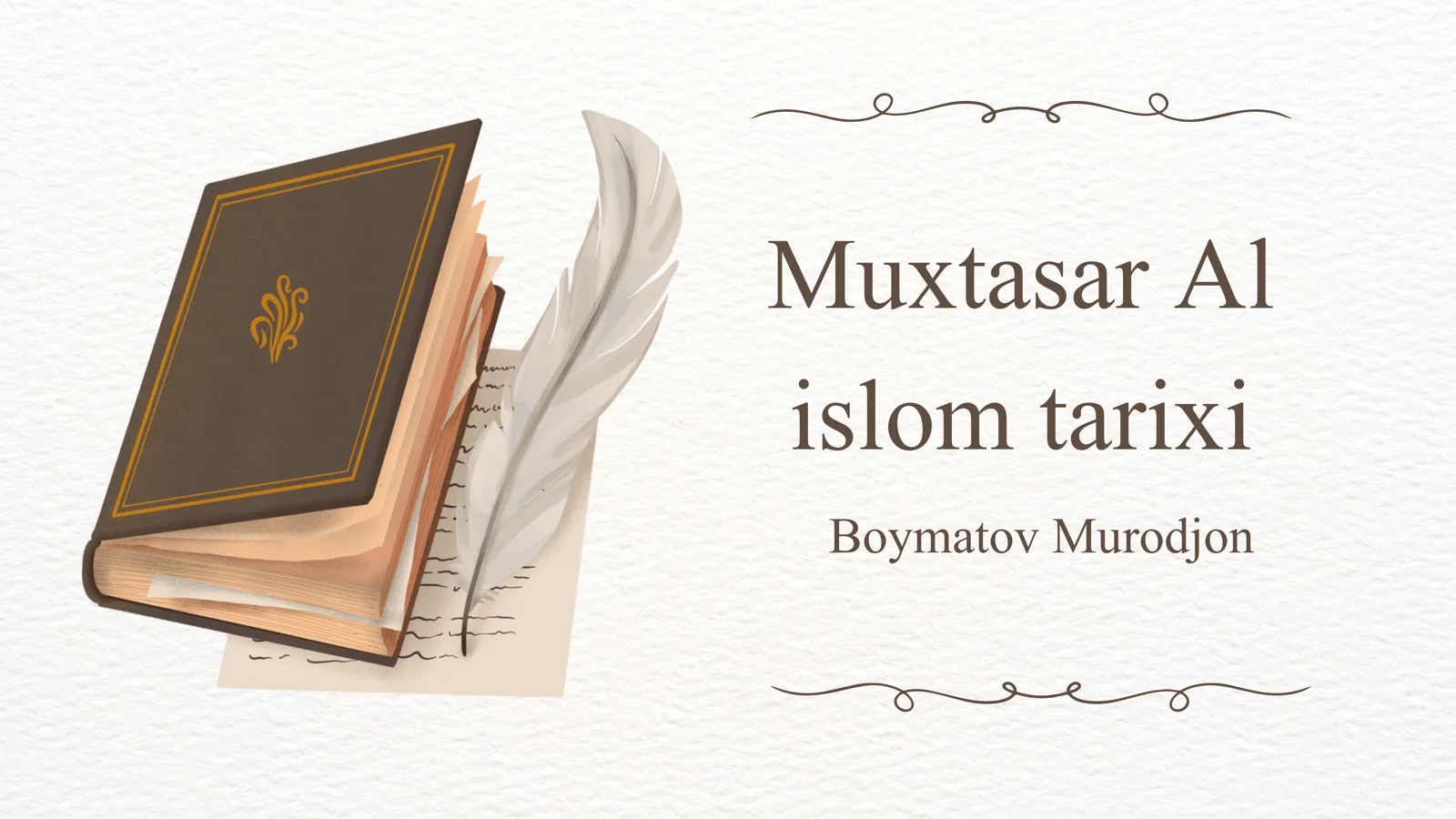 Islom tarixi 1