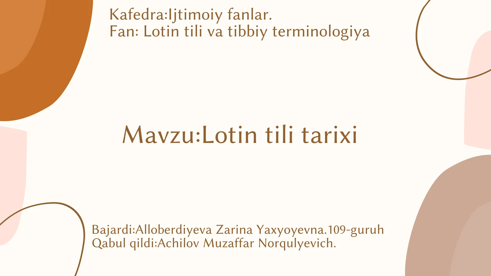Lotin tili tarixi 1