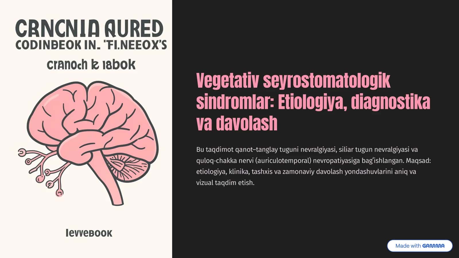 Vegetativ seyrostomatologik sindromlar 1
