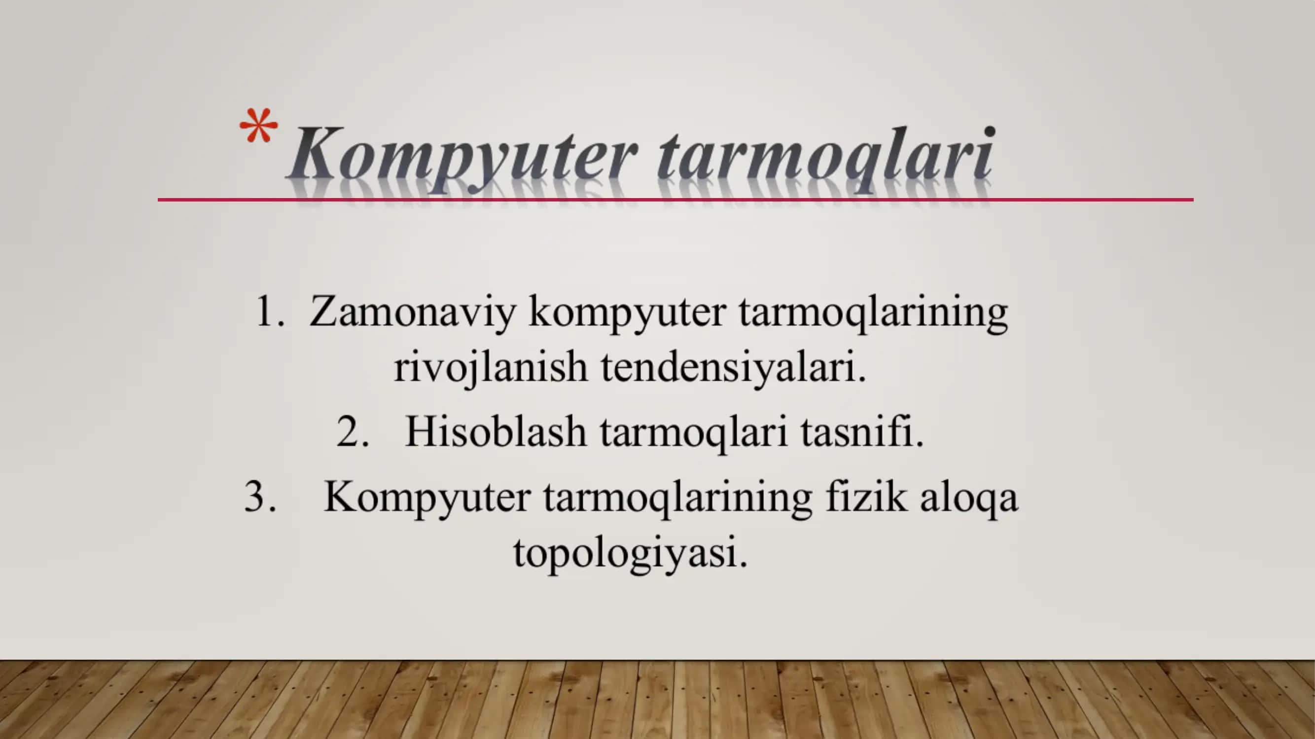 kompyuter tarmoqlari 1