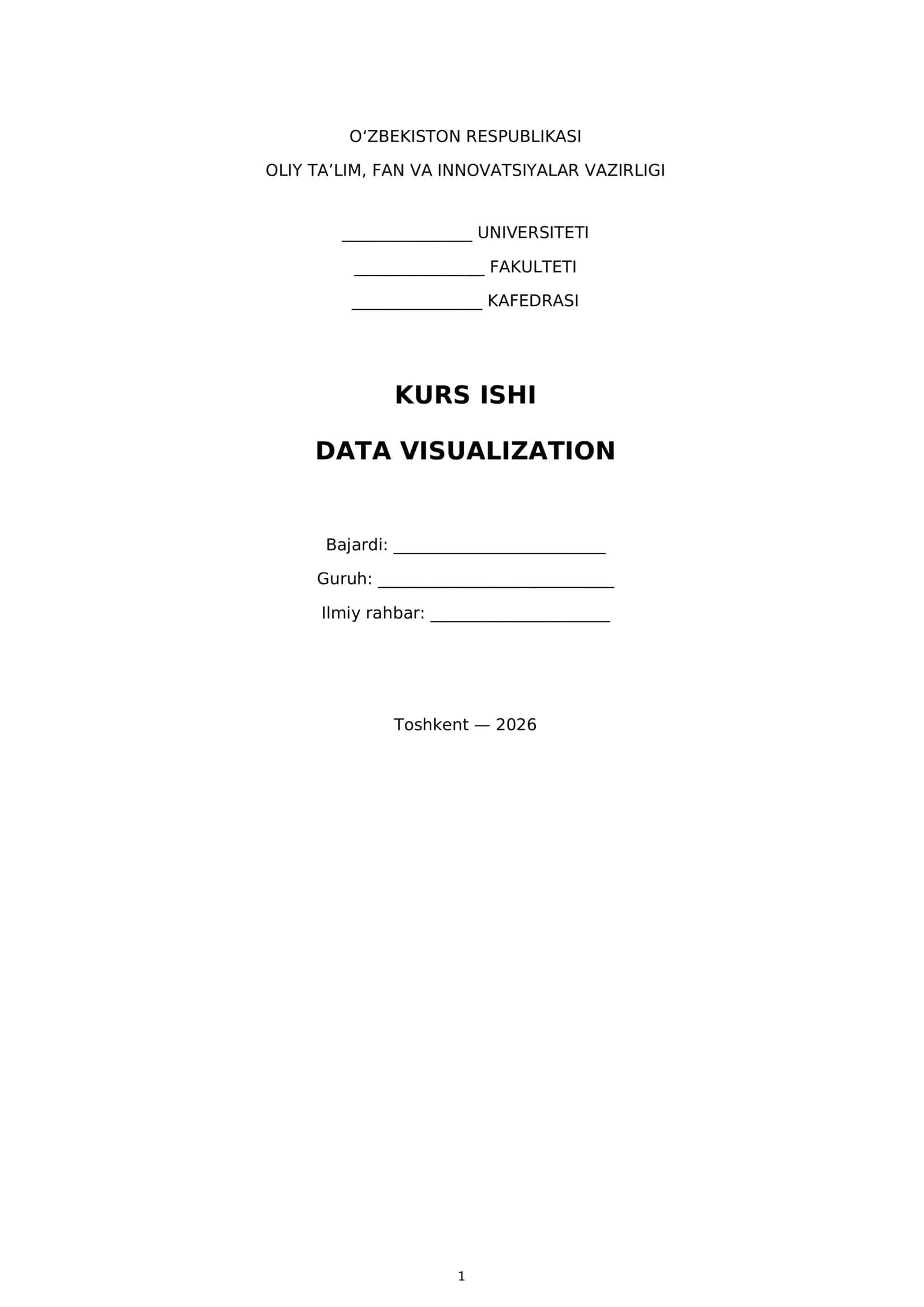 DATA VISUALIZATION 1