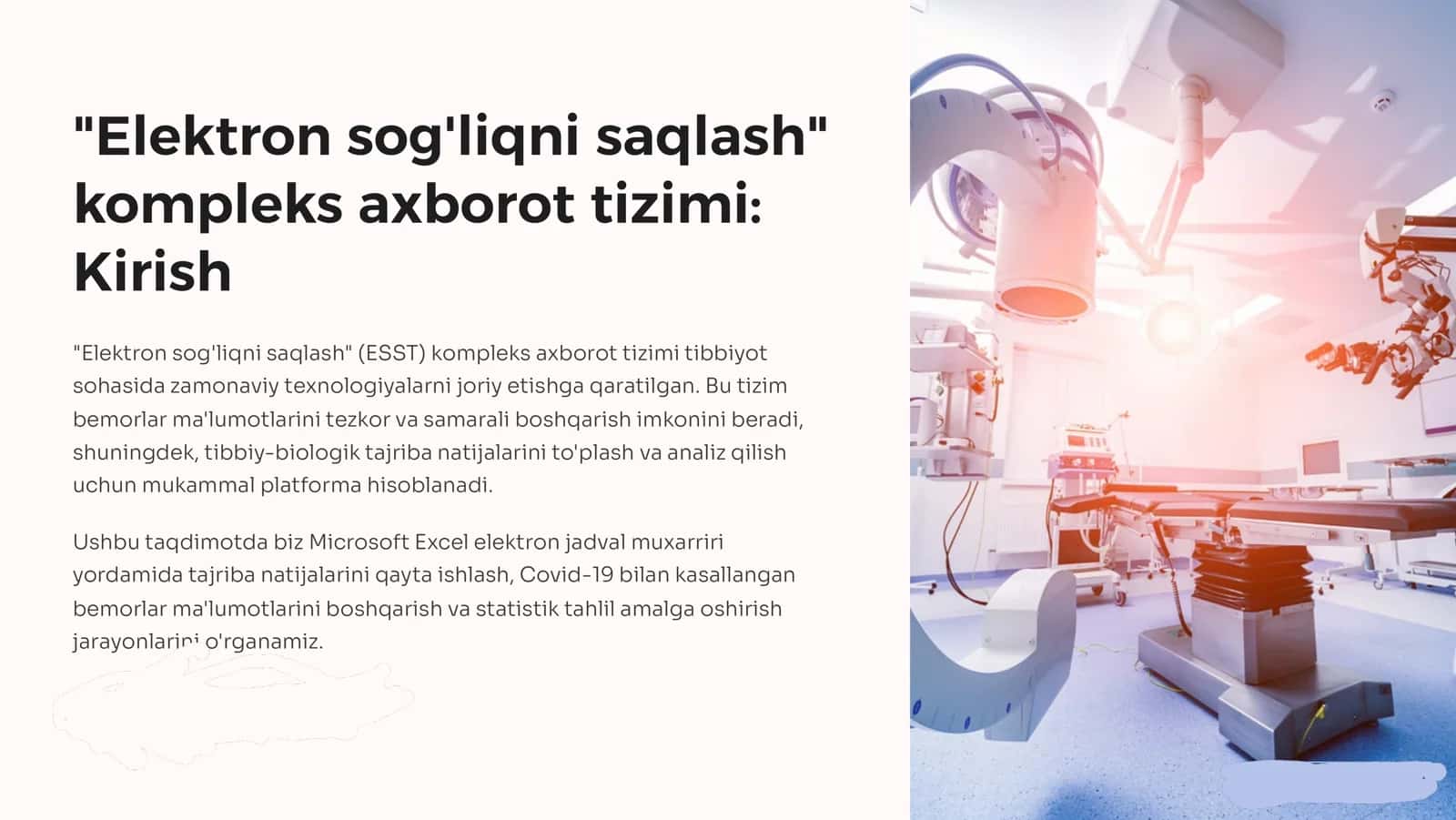 Elektron sog'liqni saqlash 1
