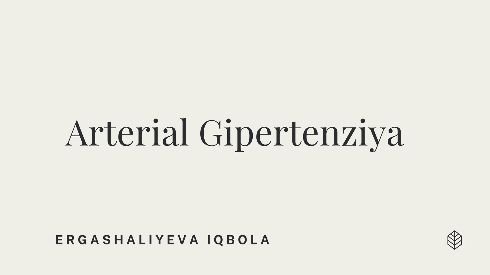 Arterial Gipertenziya 1