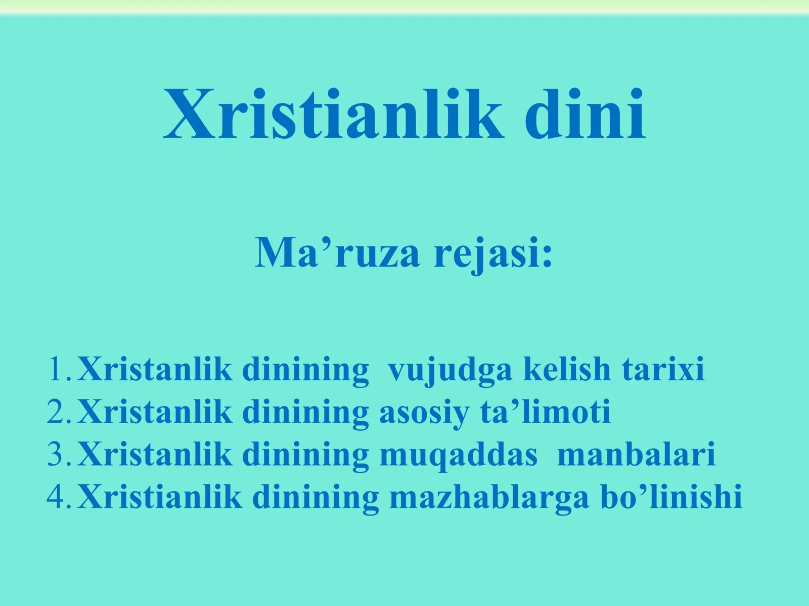 Xristianlik dini 1