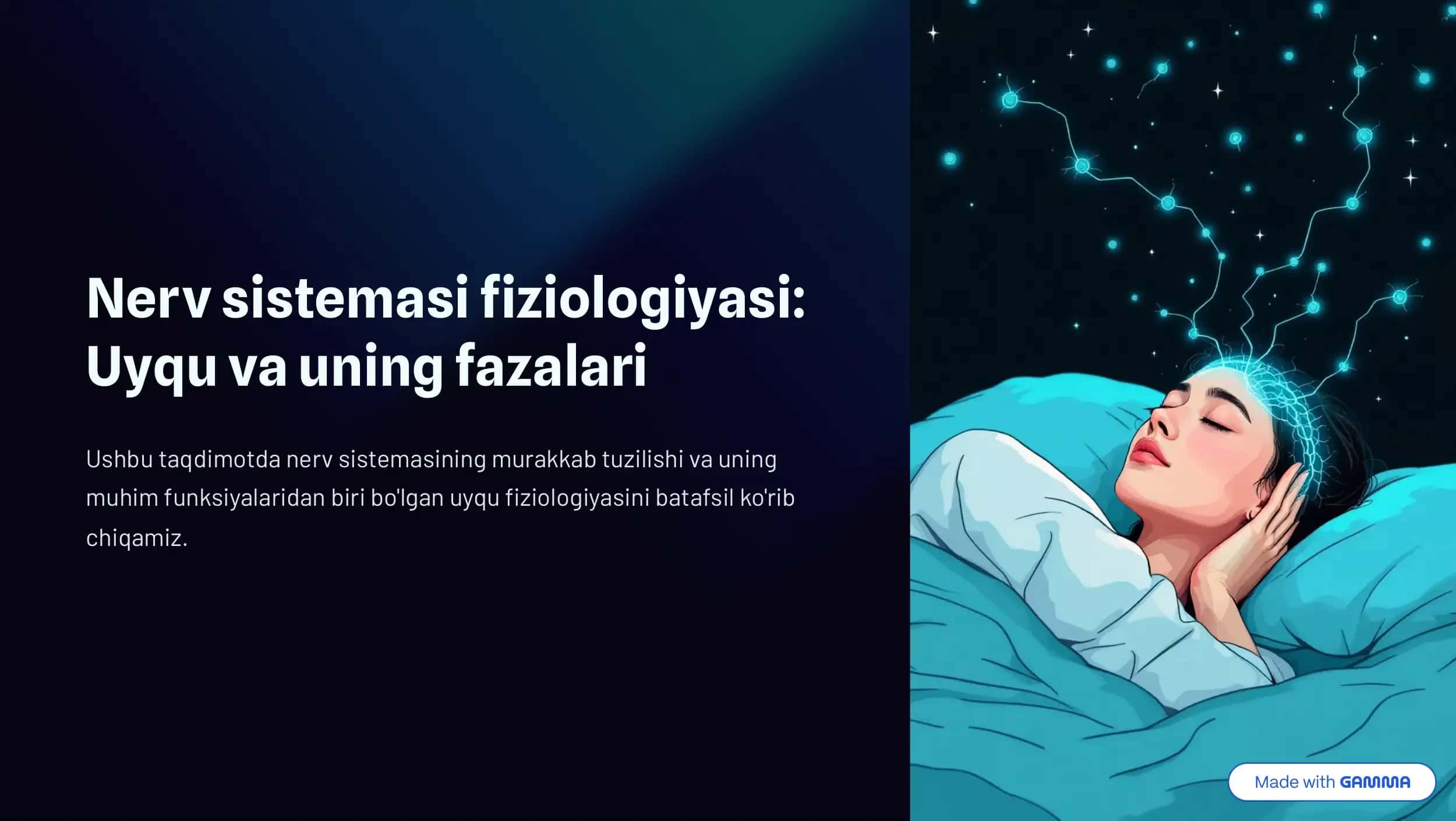 Nerv sistemasi fiziologiyasi 1