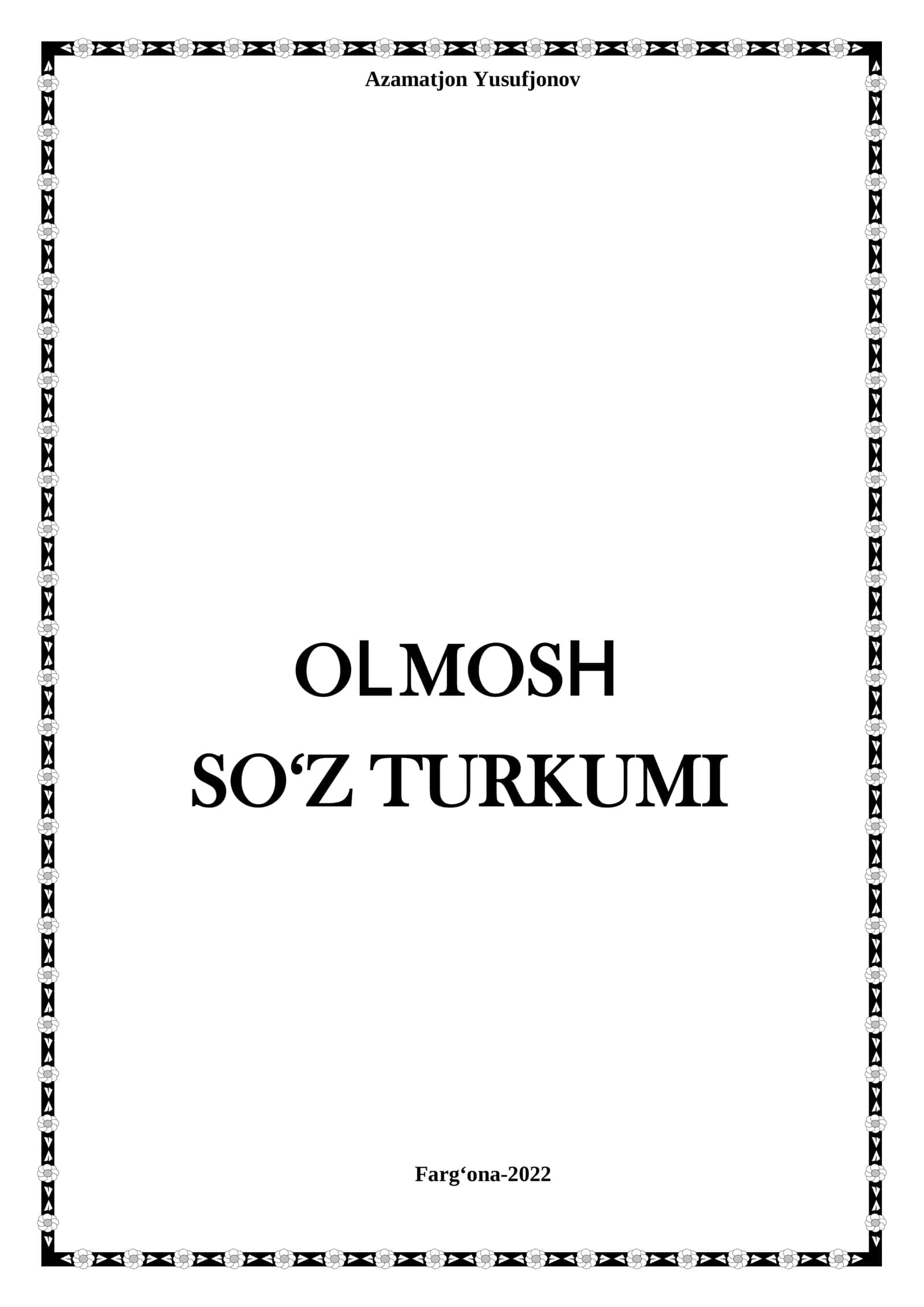 Olmosh so'z turkumi 1