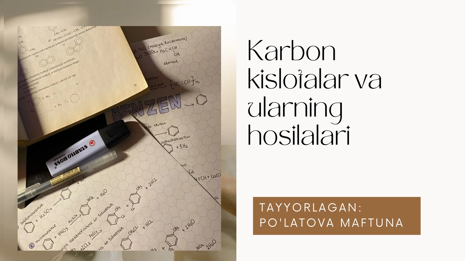 Karbon kislotalar va ularning hosilalari 1