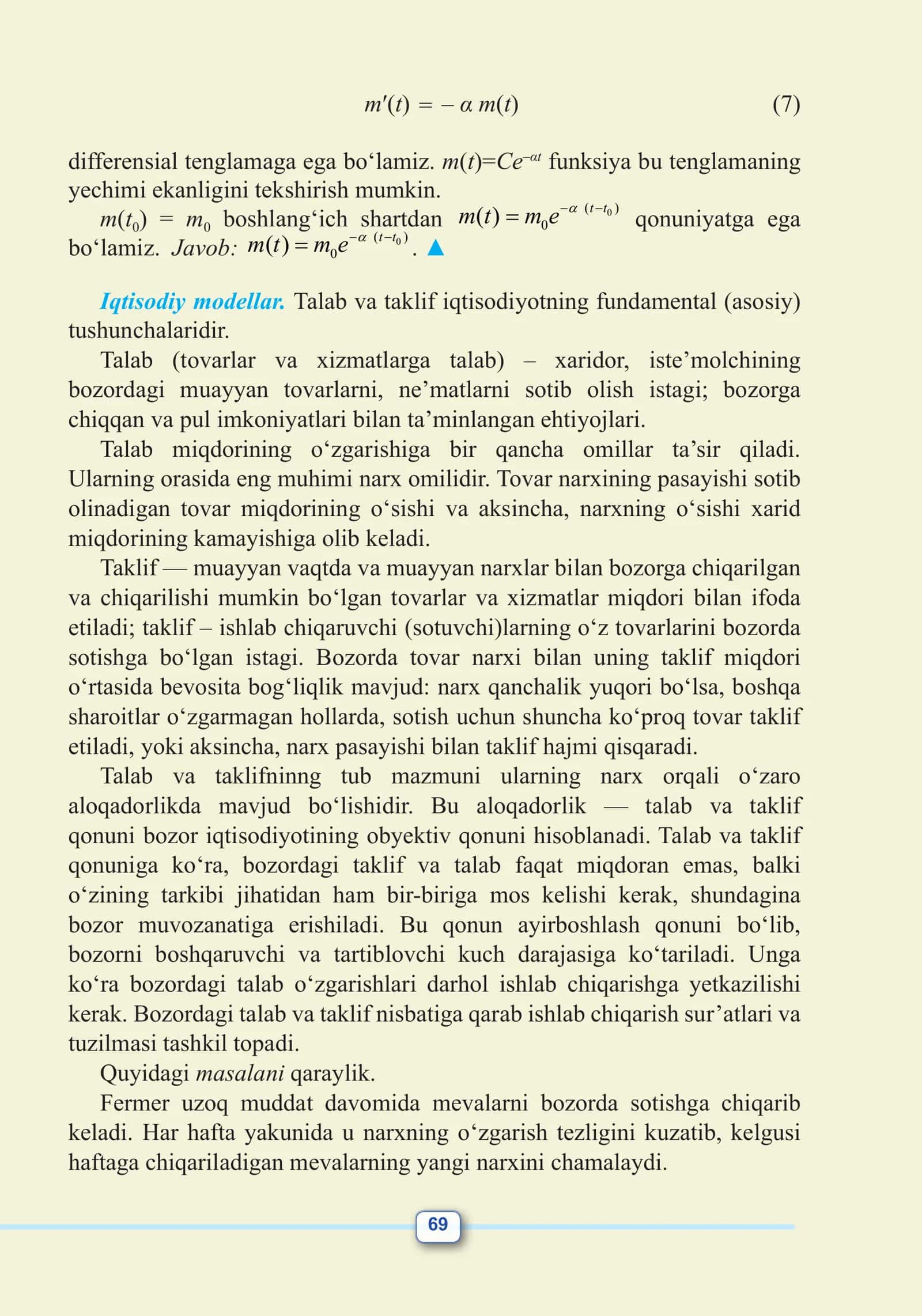Iqtisodiy modellar 1