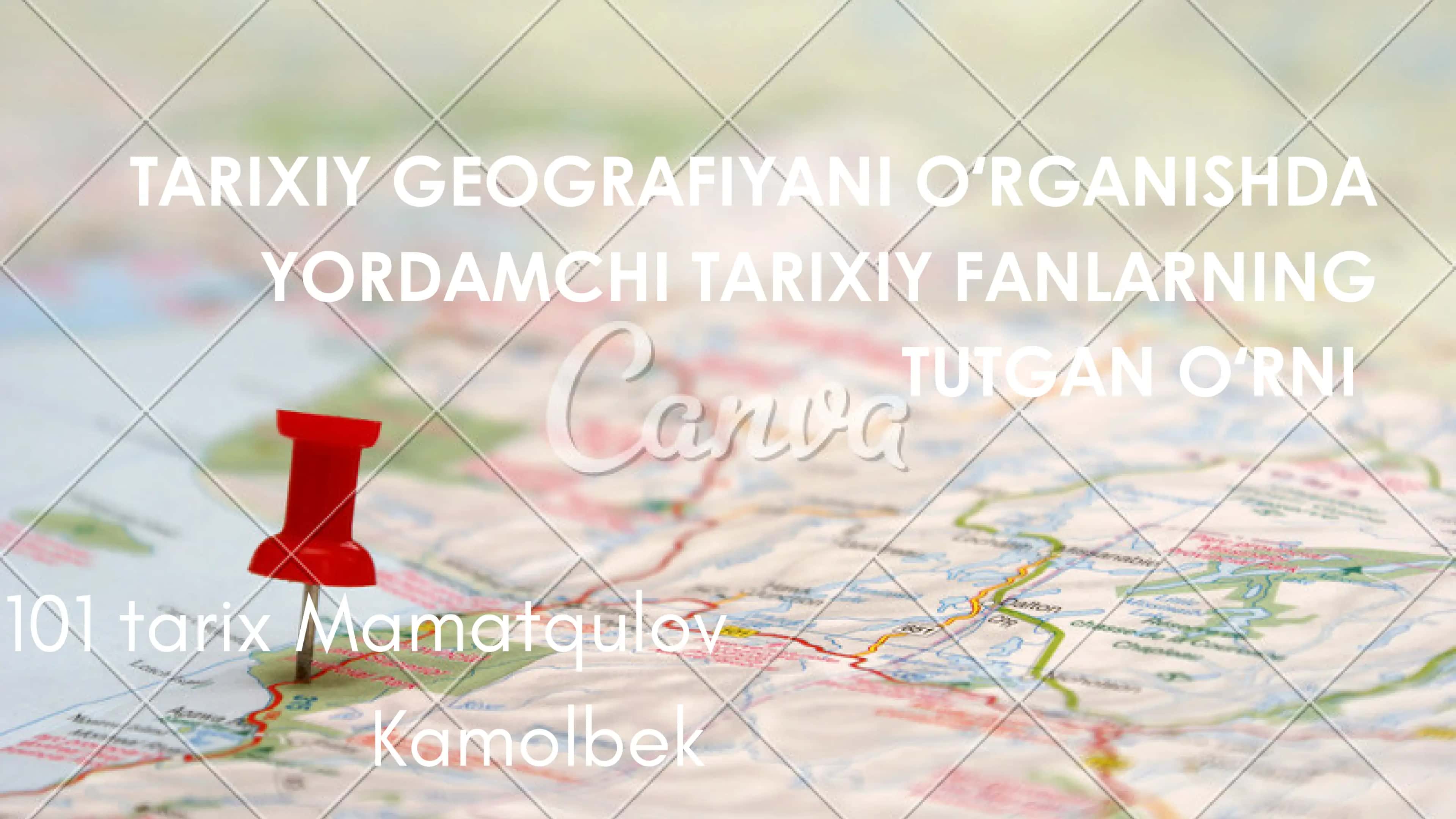 Tarixiy geografiyadan referat 1