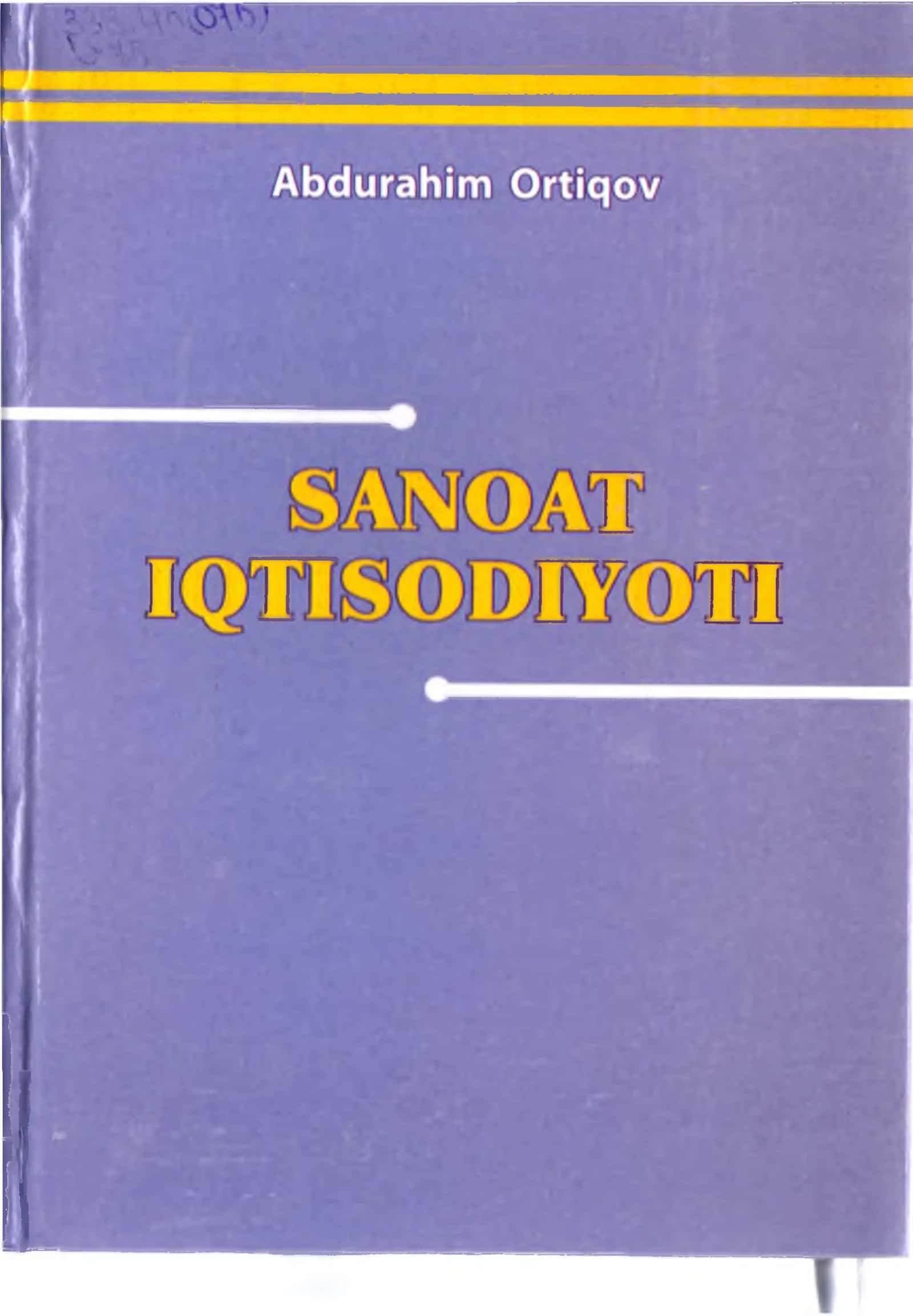 “SnnoHt iqtisodiyoti” fanining predm eti va vazifalari 1