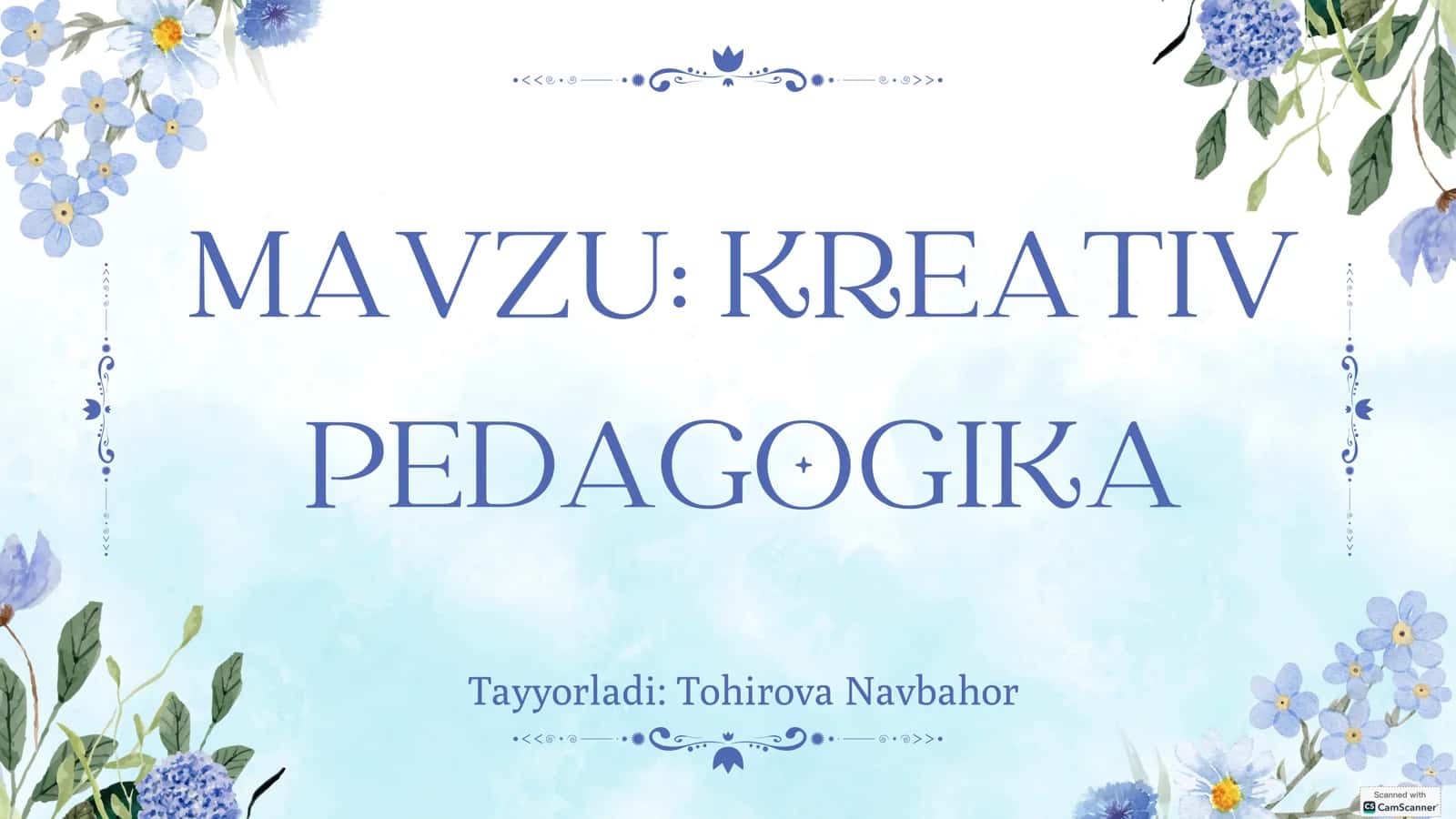KREATIV PEDAGOGIKA 1