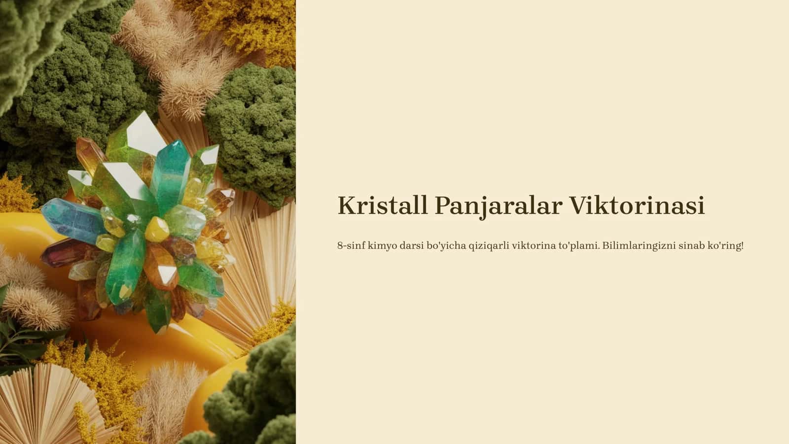 Kristall Panjaralar Viktorinasi 1