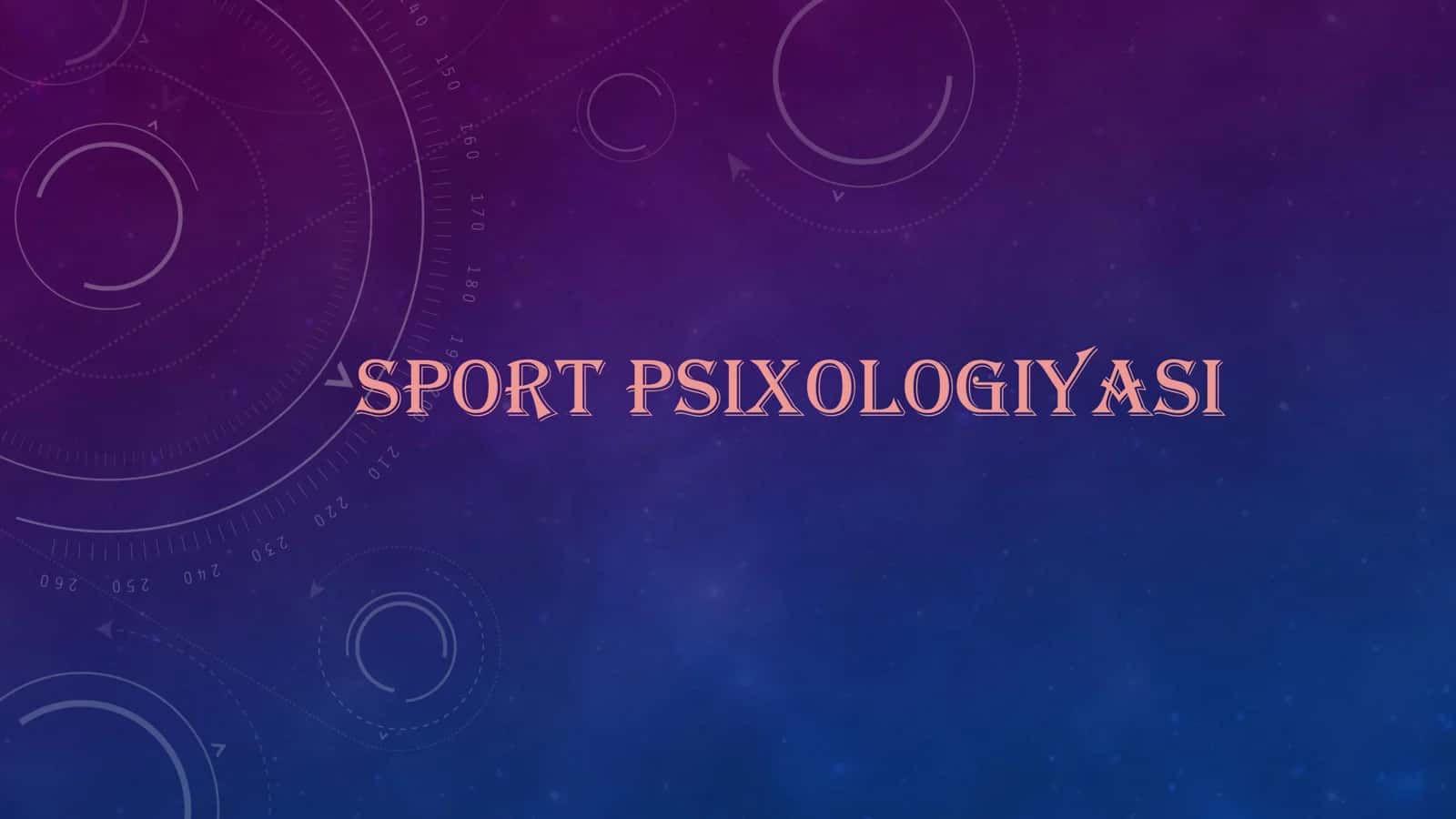 Sport psixologiyasi 1