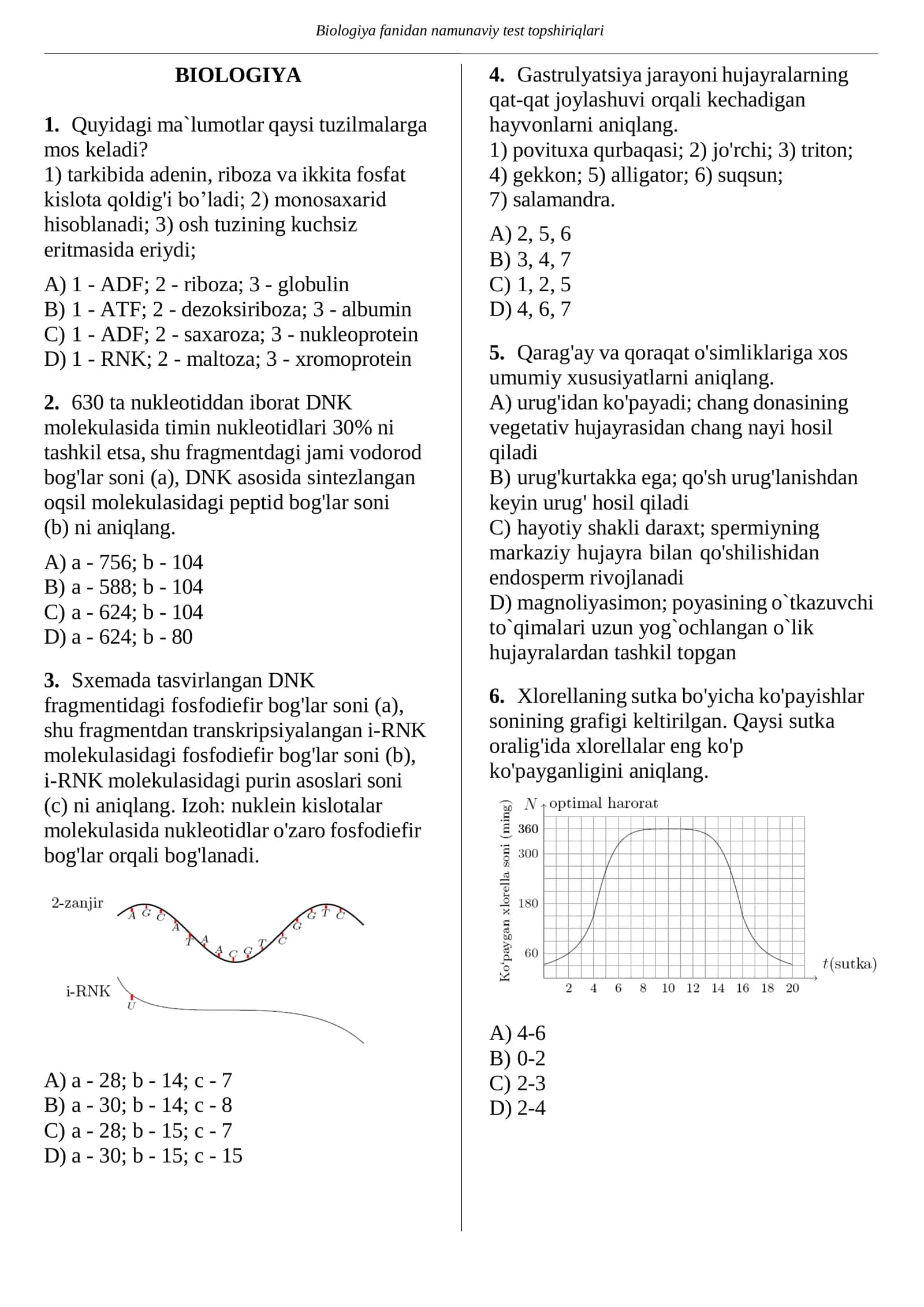 🚀📘 BIOLOGIYA FANIDAN IZOHLI TESTLAR TO‘PLAMI ⚡ Abituriyentlar uchun PREMIUM PDF ⚡ 1