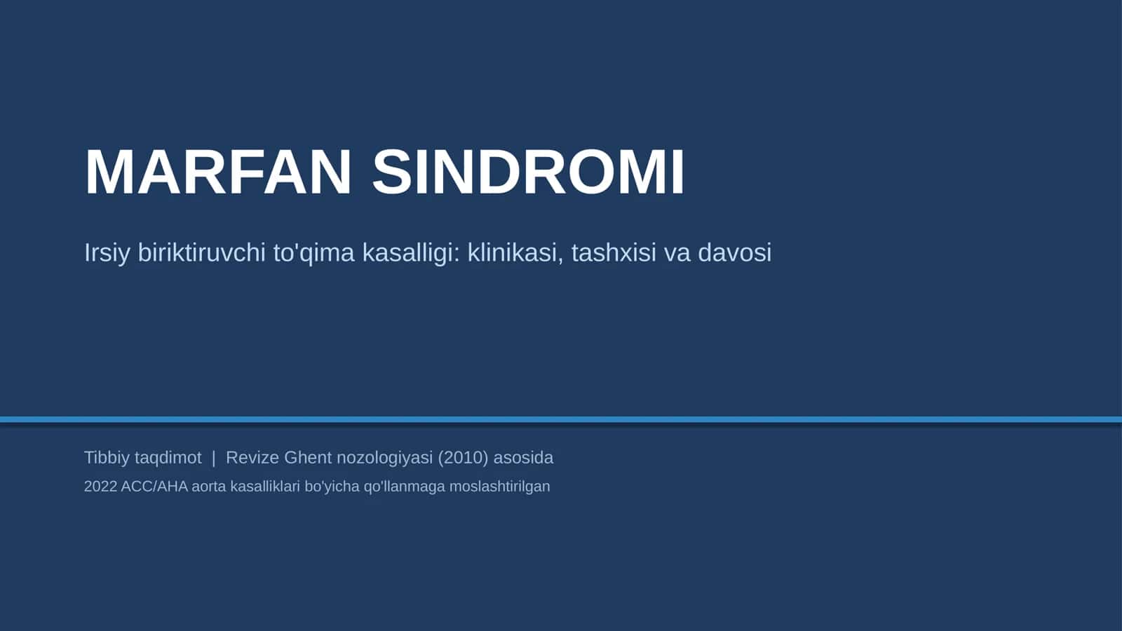 MARFAN SINDROMI 1