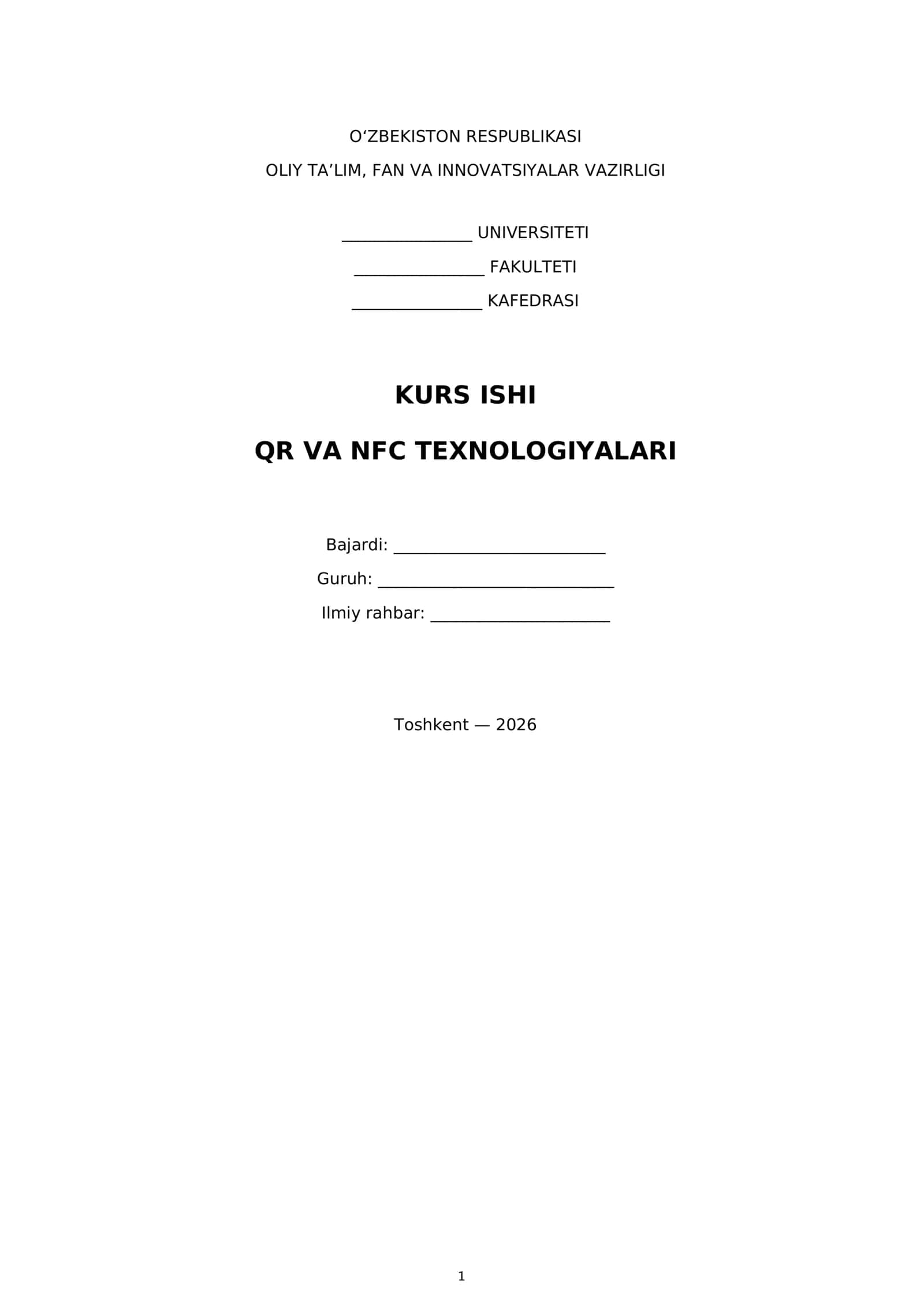 QR VA NFC TEXNOLOGIYALARI 1