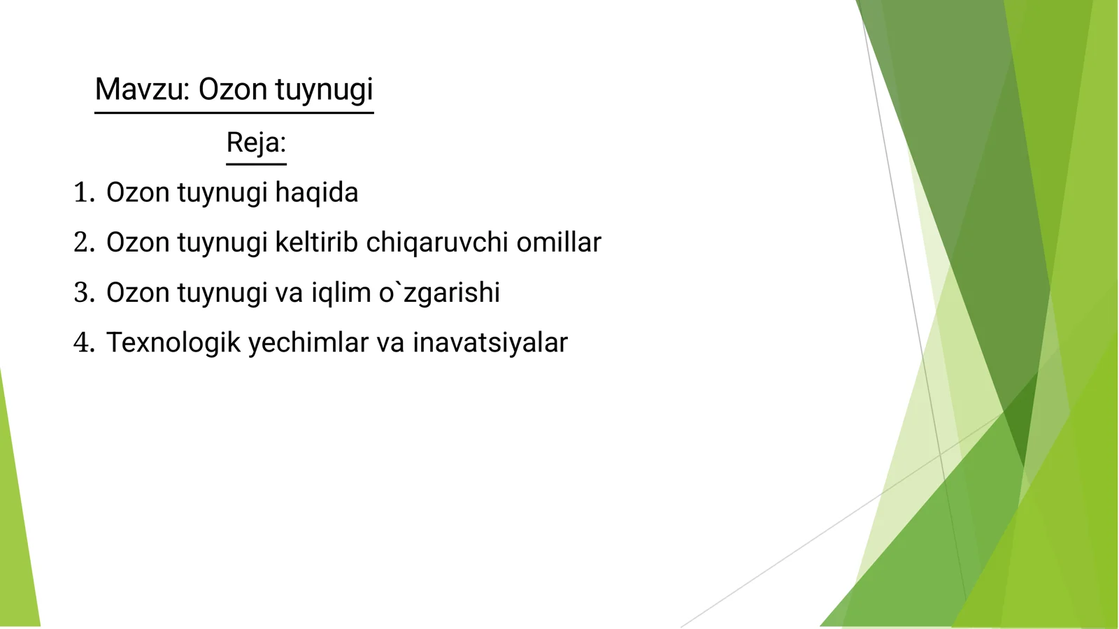 Ozon tuynugi 1