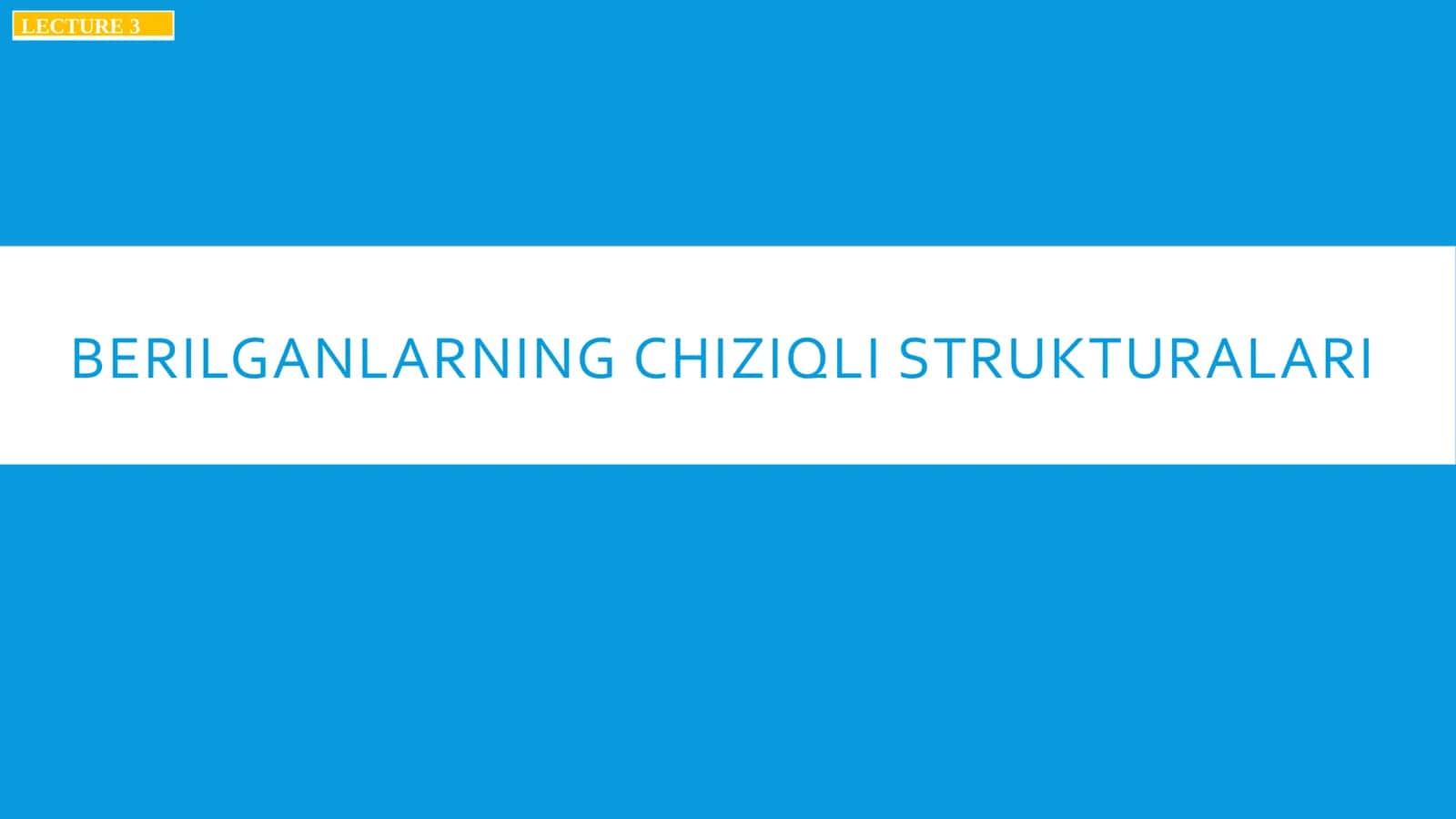 BERILGANLARNING CHIZIQLI STRUKTURALARI 1