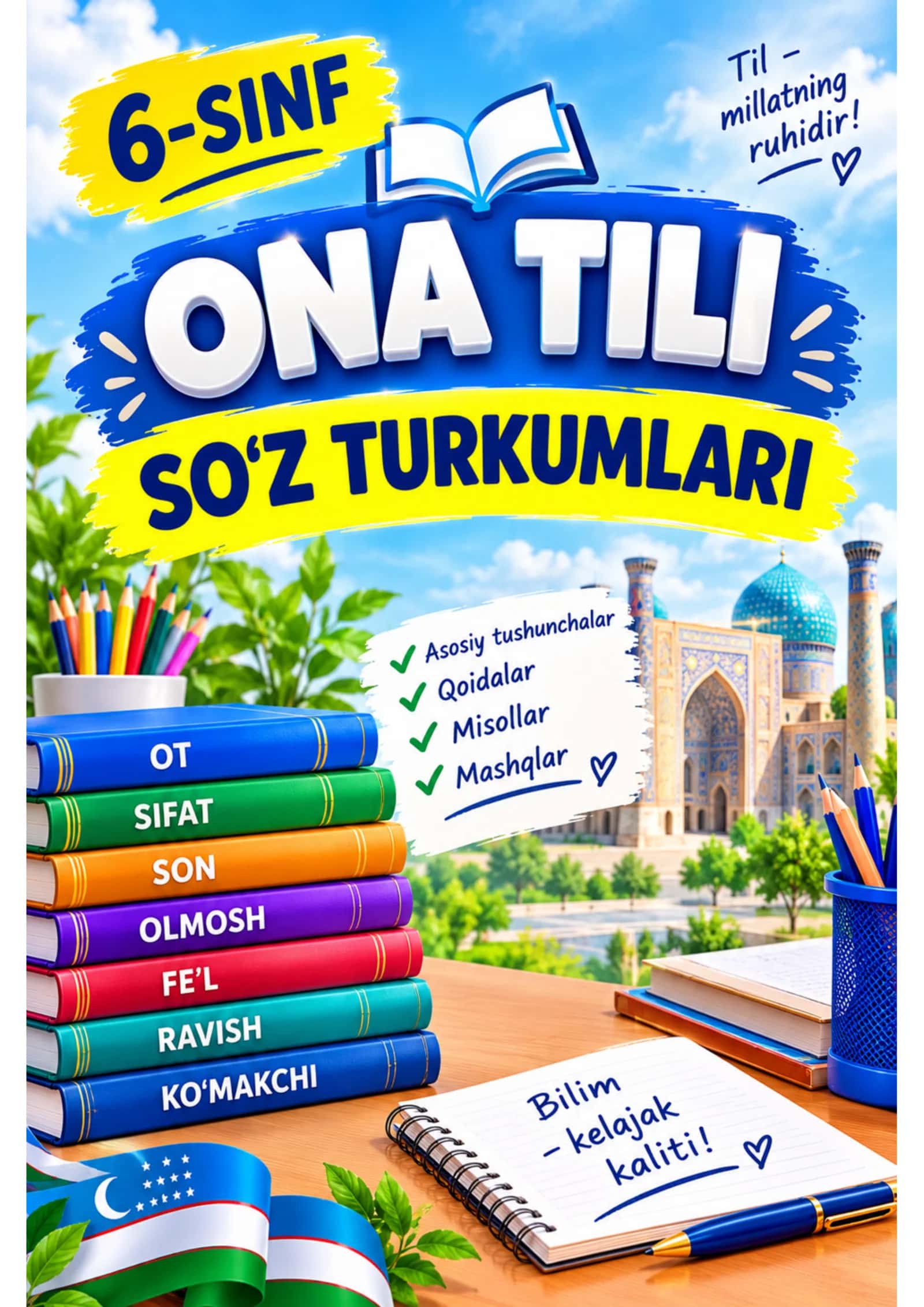 6-SINF ONA TILI soʻz turkumlari 1