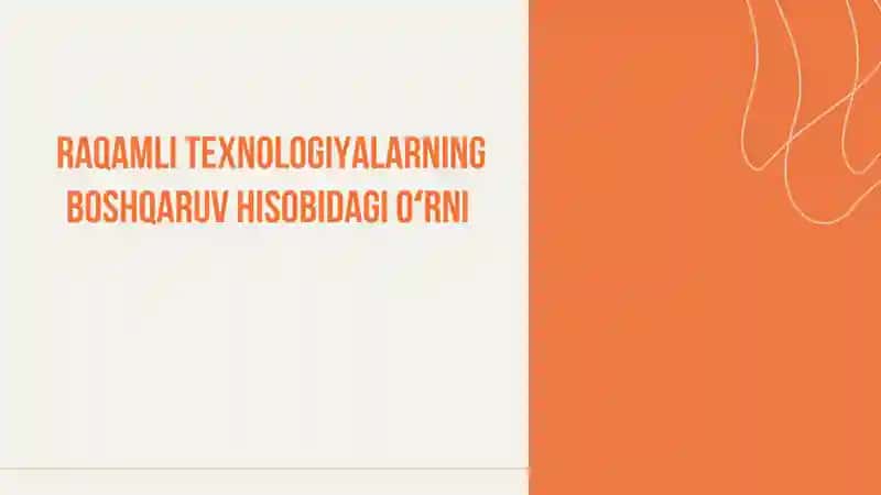 Raqamli Texnologiyalar 1