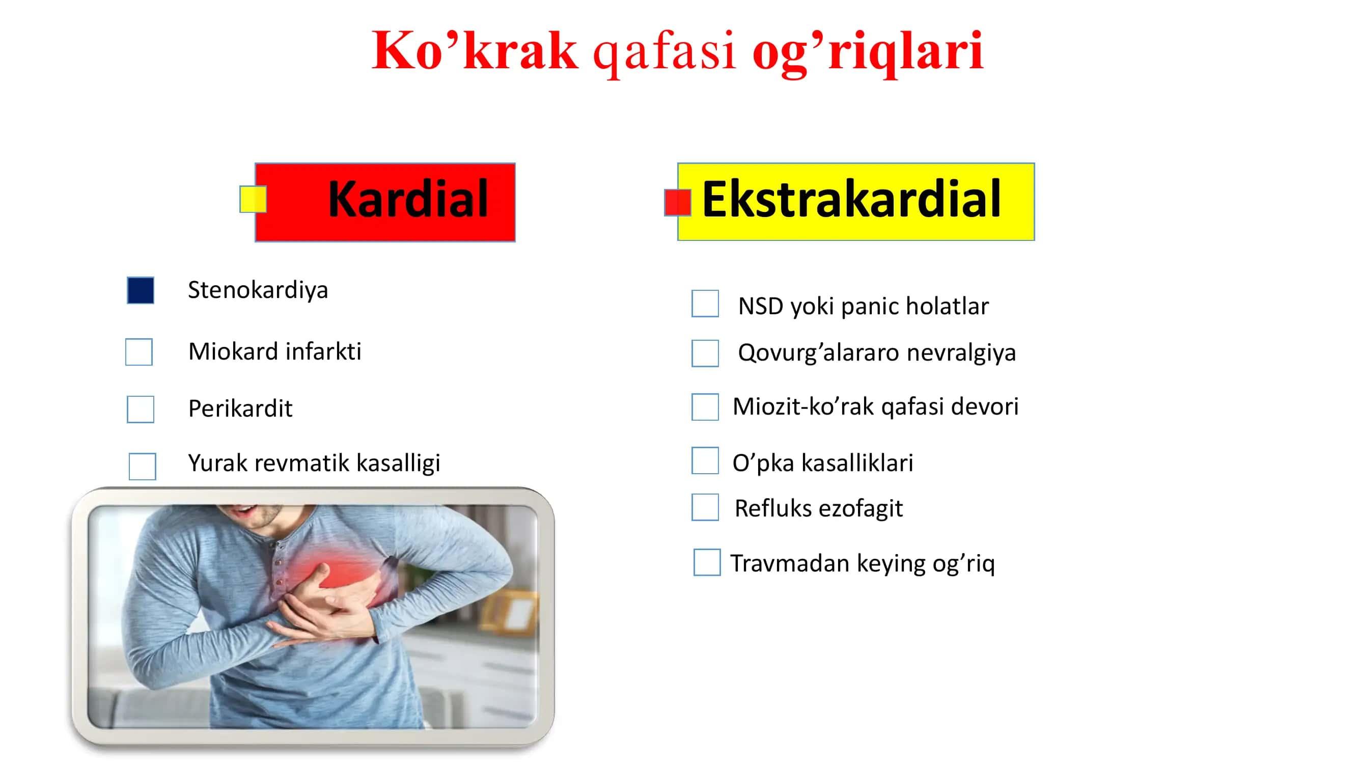 Ko’krak qafasi og’riqlari 1