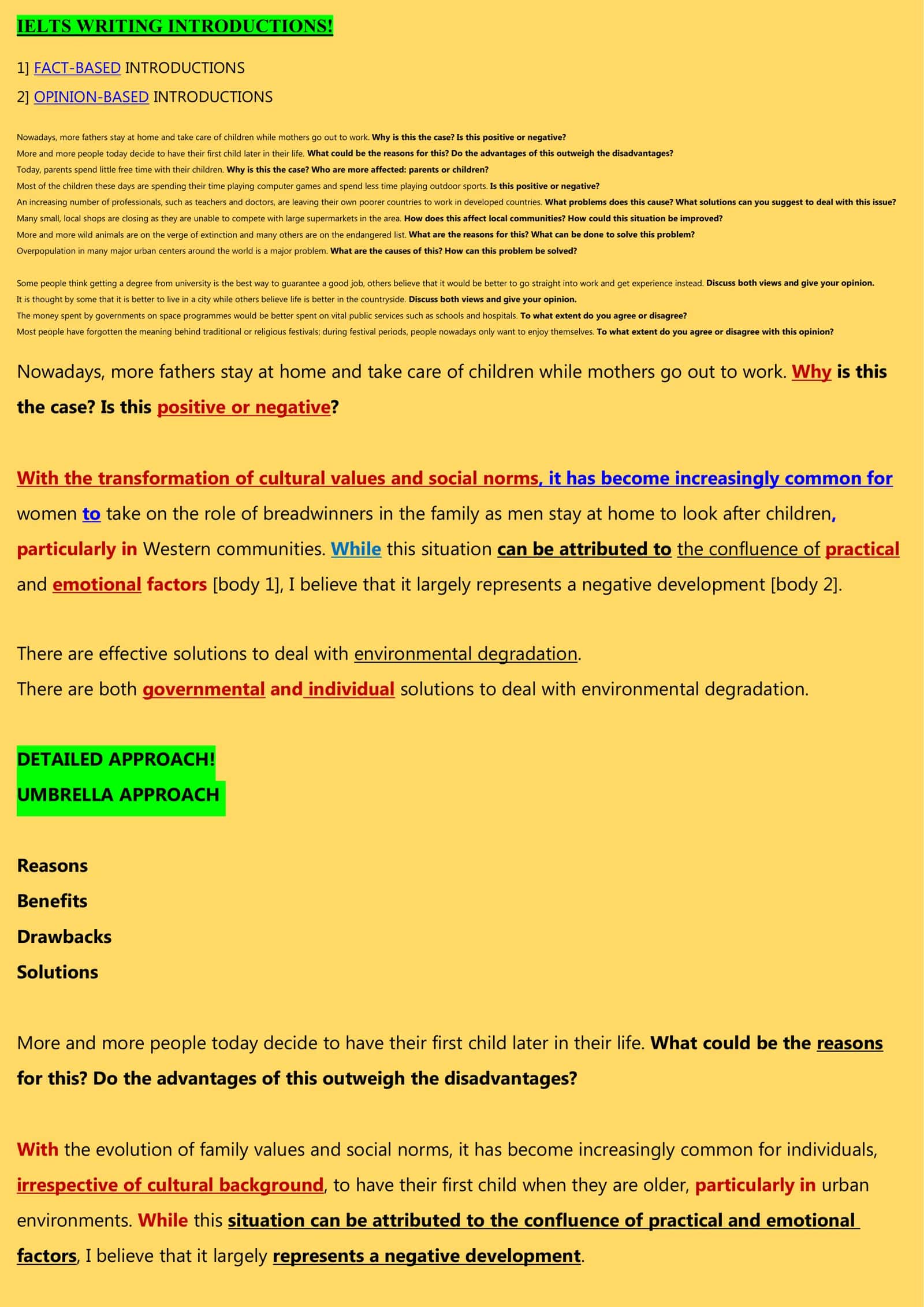 IELTS WRITING INTRODUCTIONS! 1