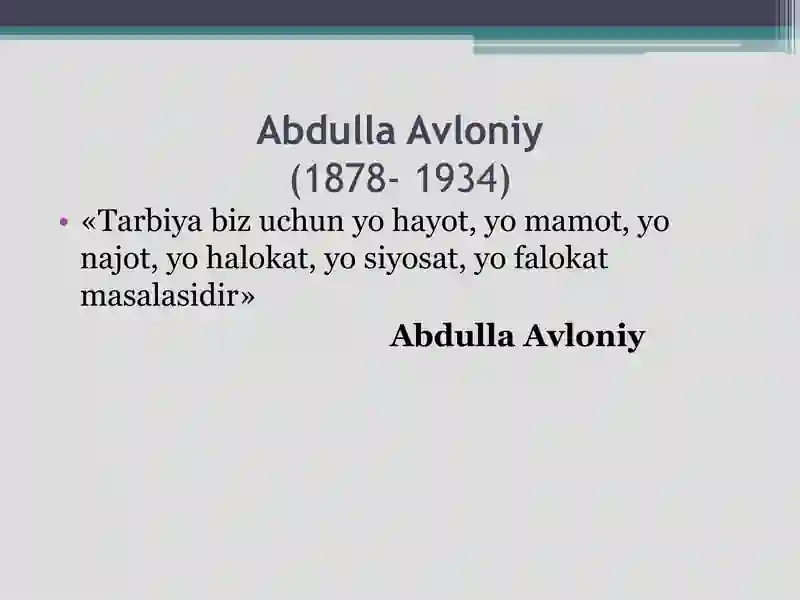 Abdulla Avloniy