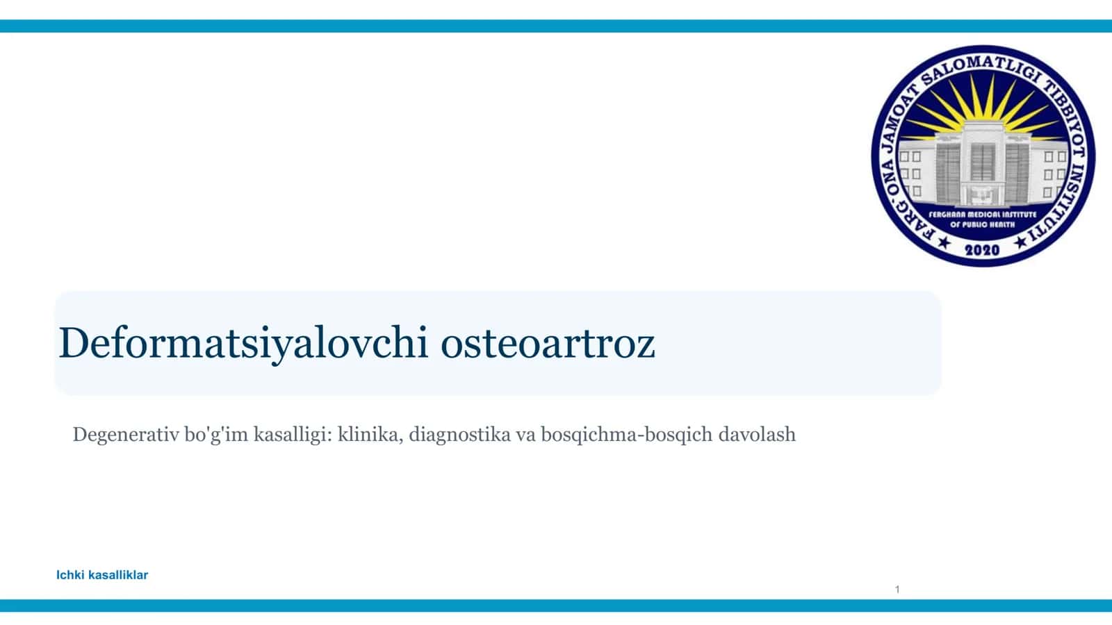 Deformatsiyalovchi osteoartroz 1
