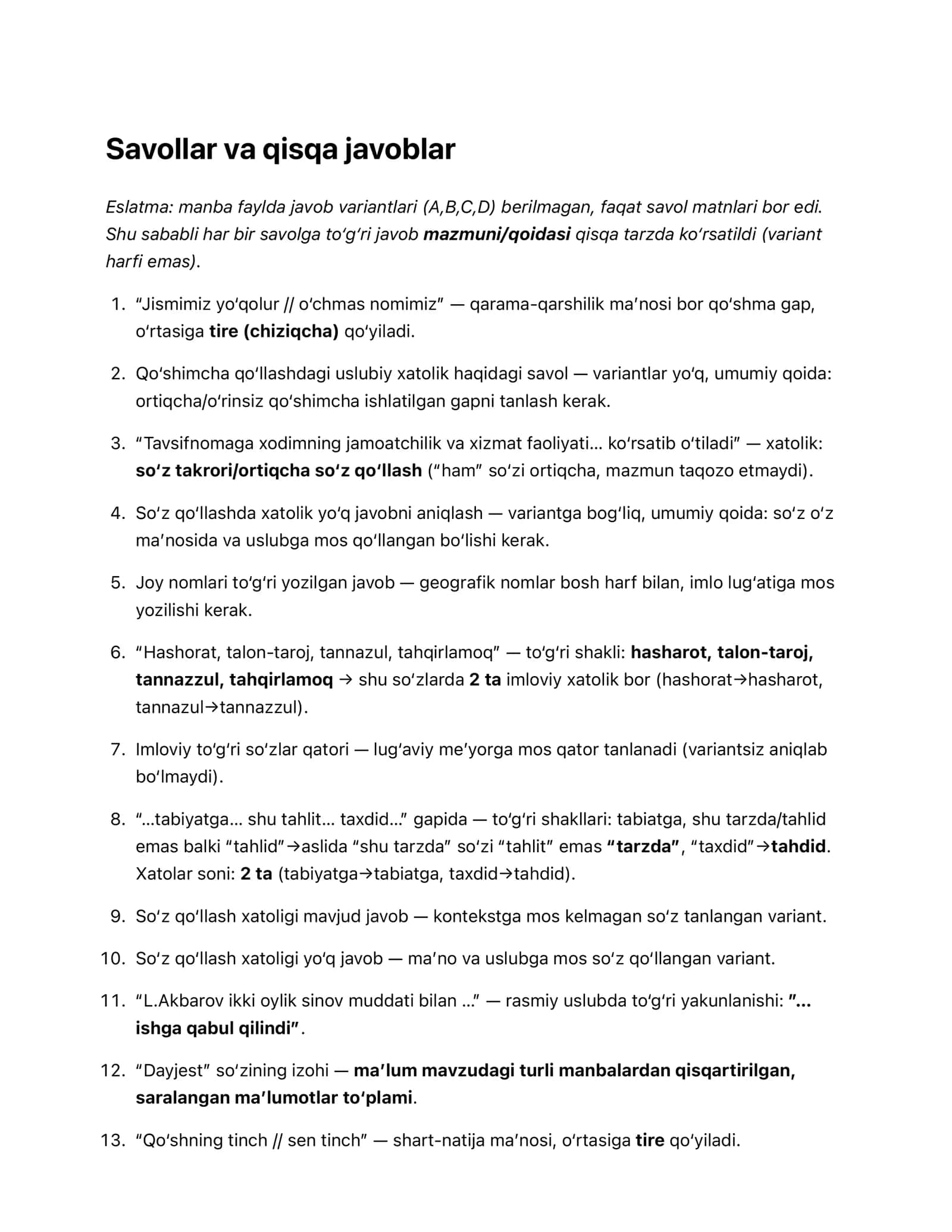 ARGOS test javoblari Ona tili 1