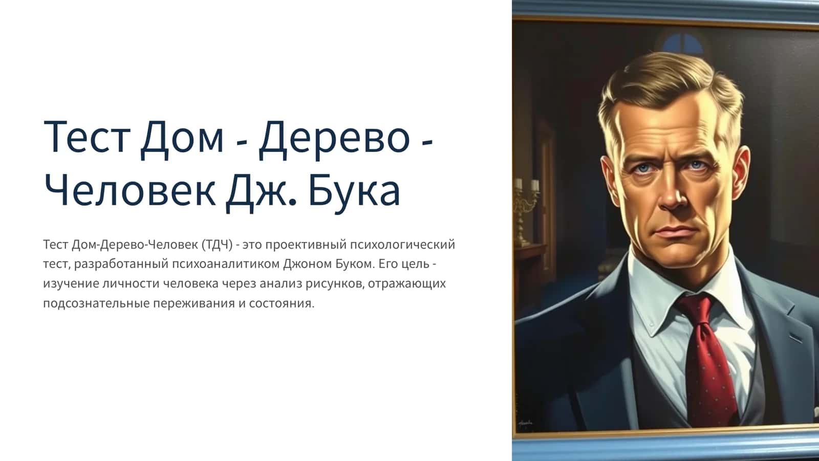 Тест Дом - Дерево -  Человек Дж. Бука 1