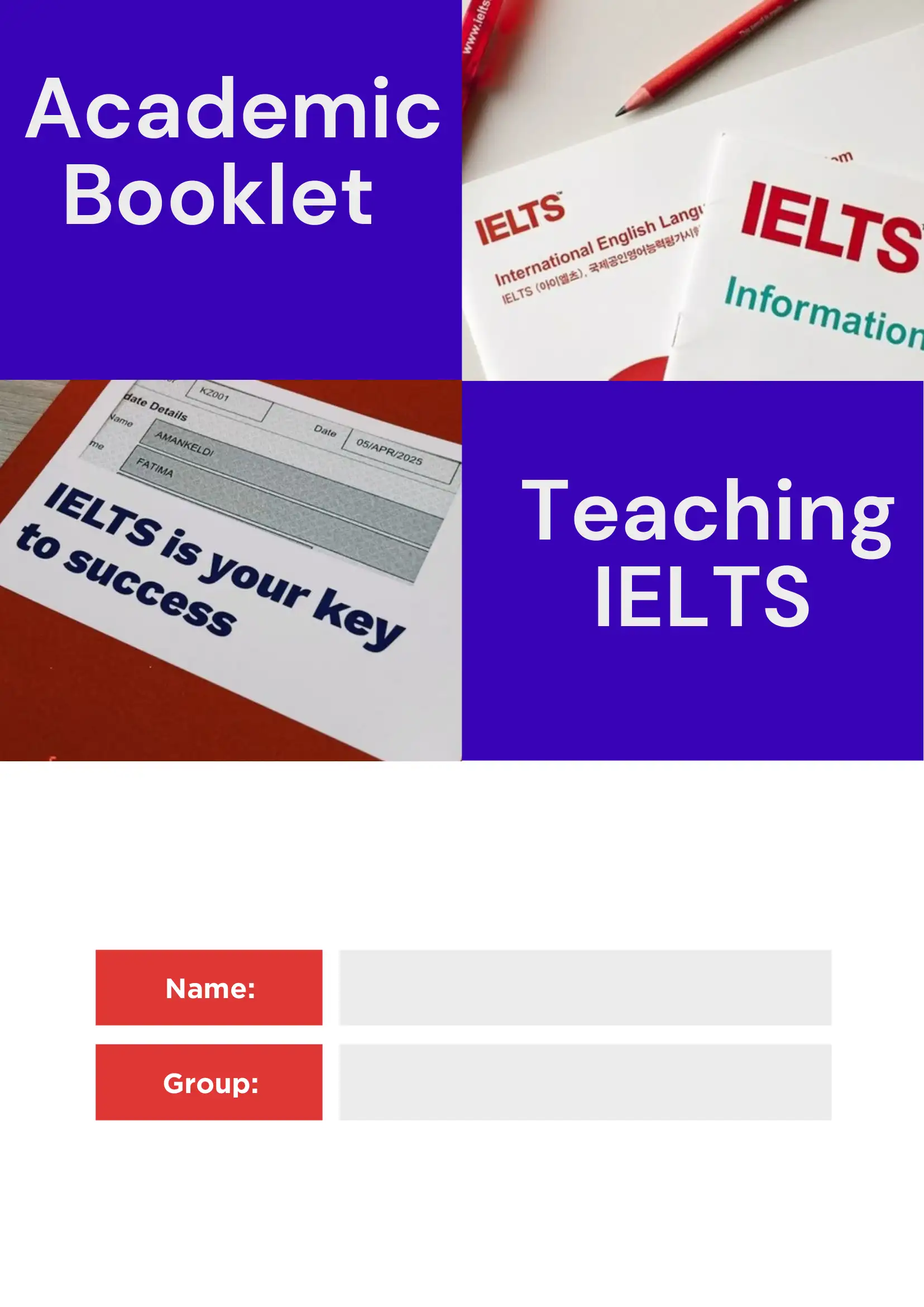 Academic Booklet: teaching IELTS 1