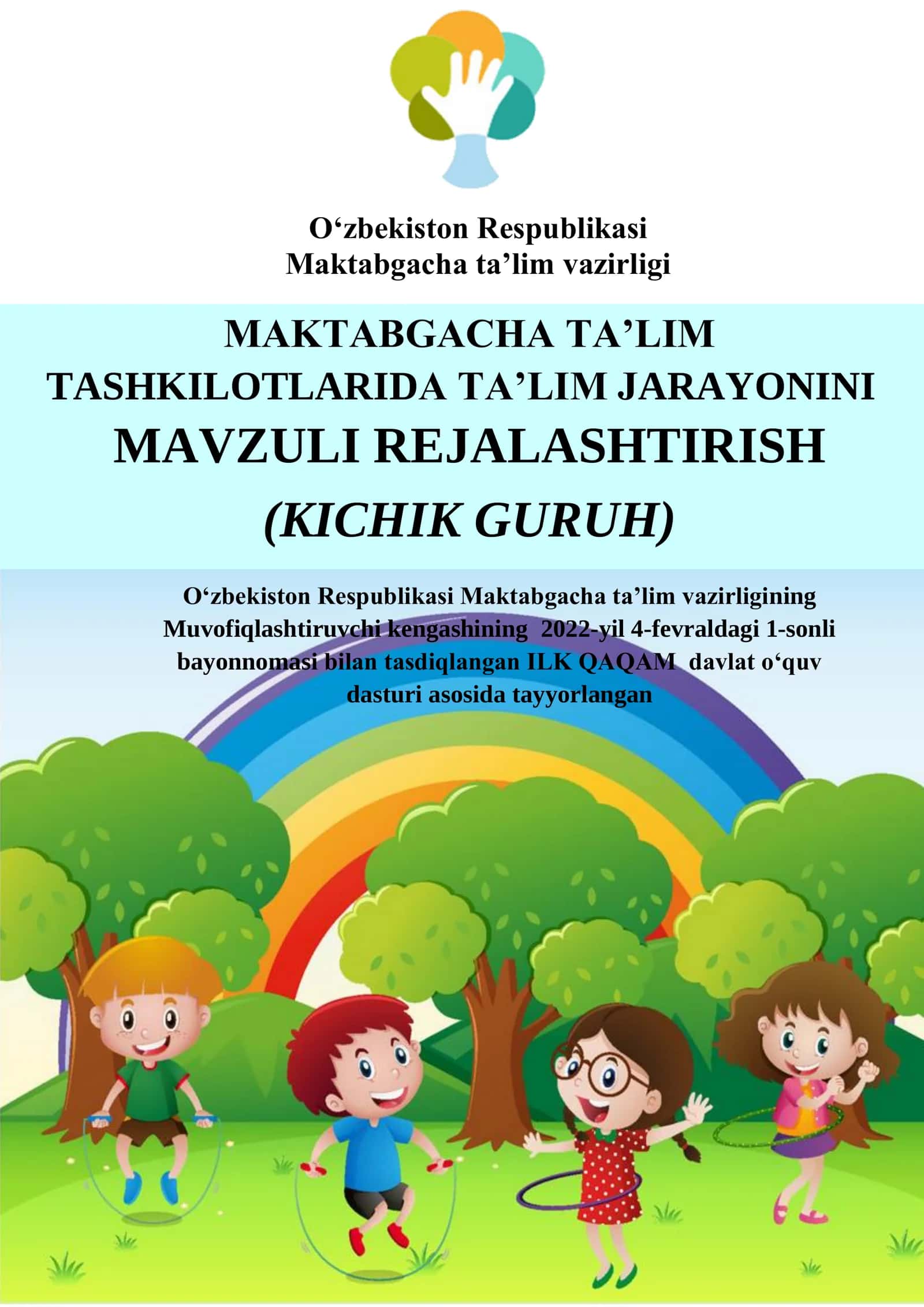 Maktabgacha ta’lim TASHKILOTLARIDA TA’LIM JARAYONINI MAVZULI REJALASHTIRISH 1