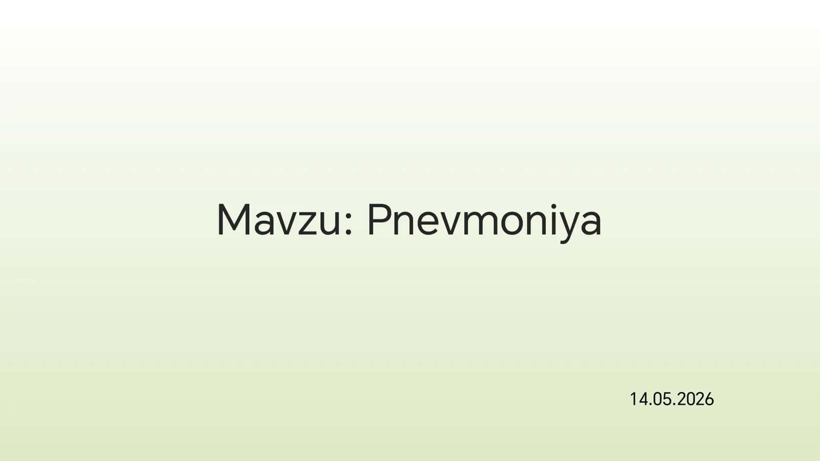 Pnevmoniya 1