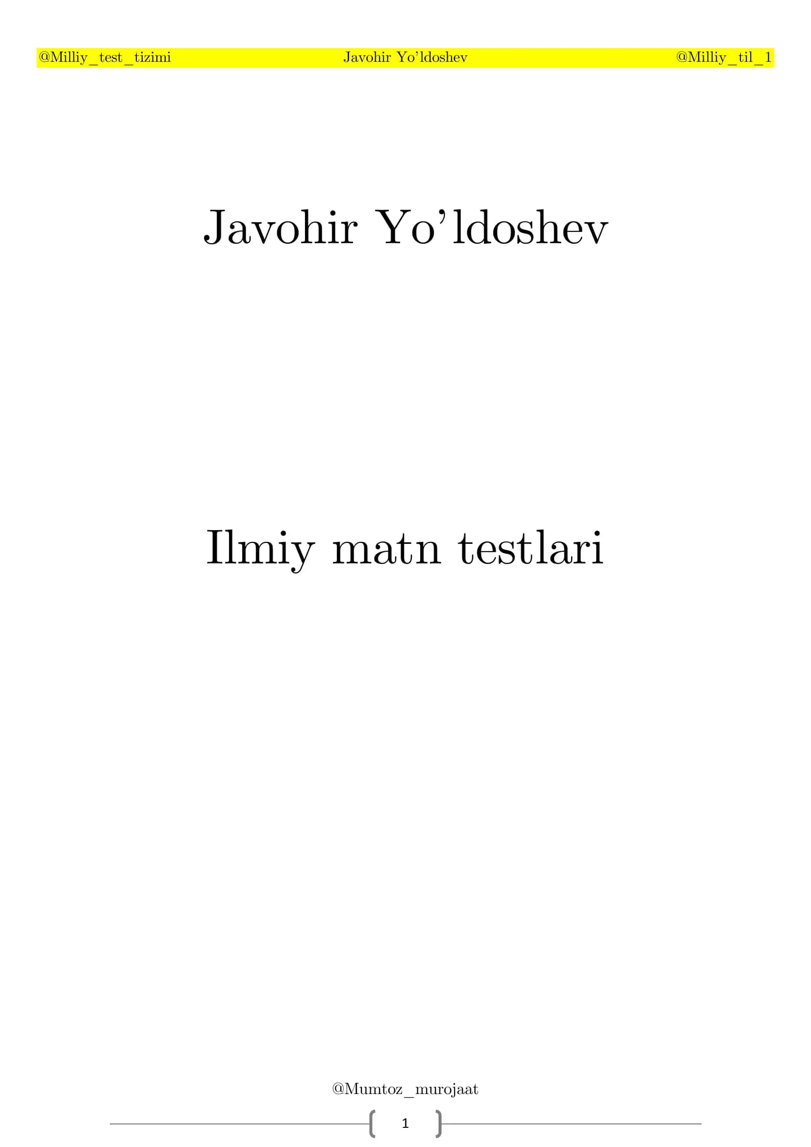 ilmiy matn testlari 1