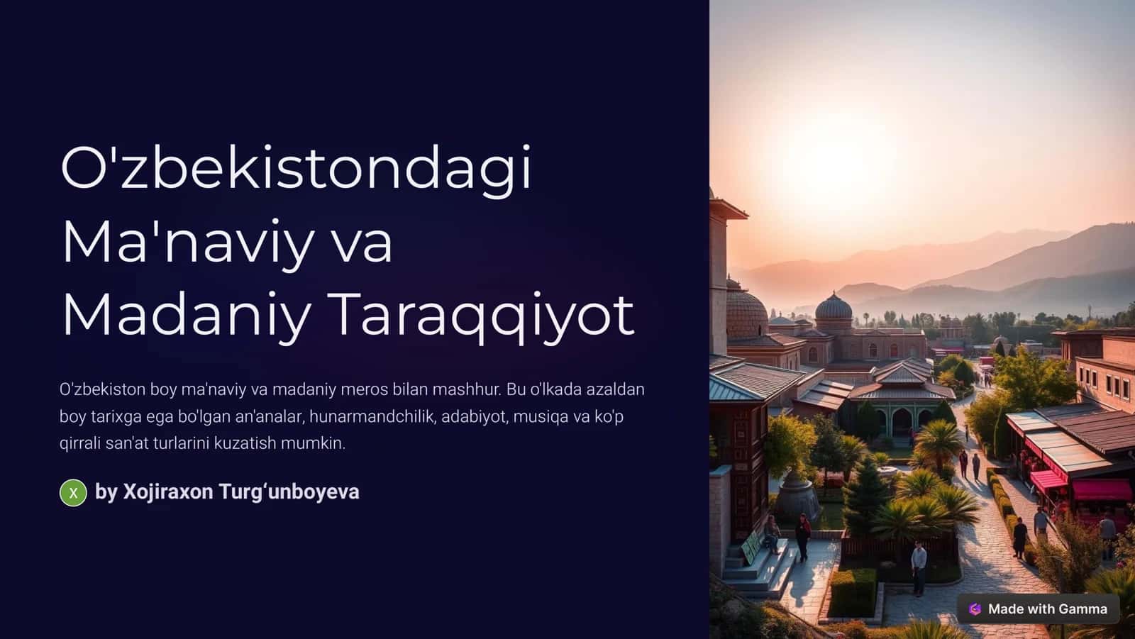 Xalq Hunarmandchiligi va Xalq Badiiy-Amaliy San'ati 1