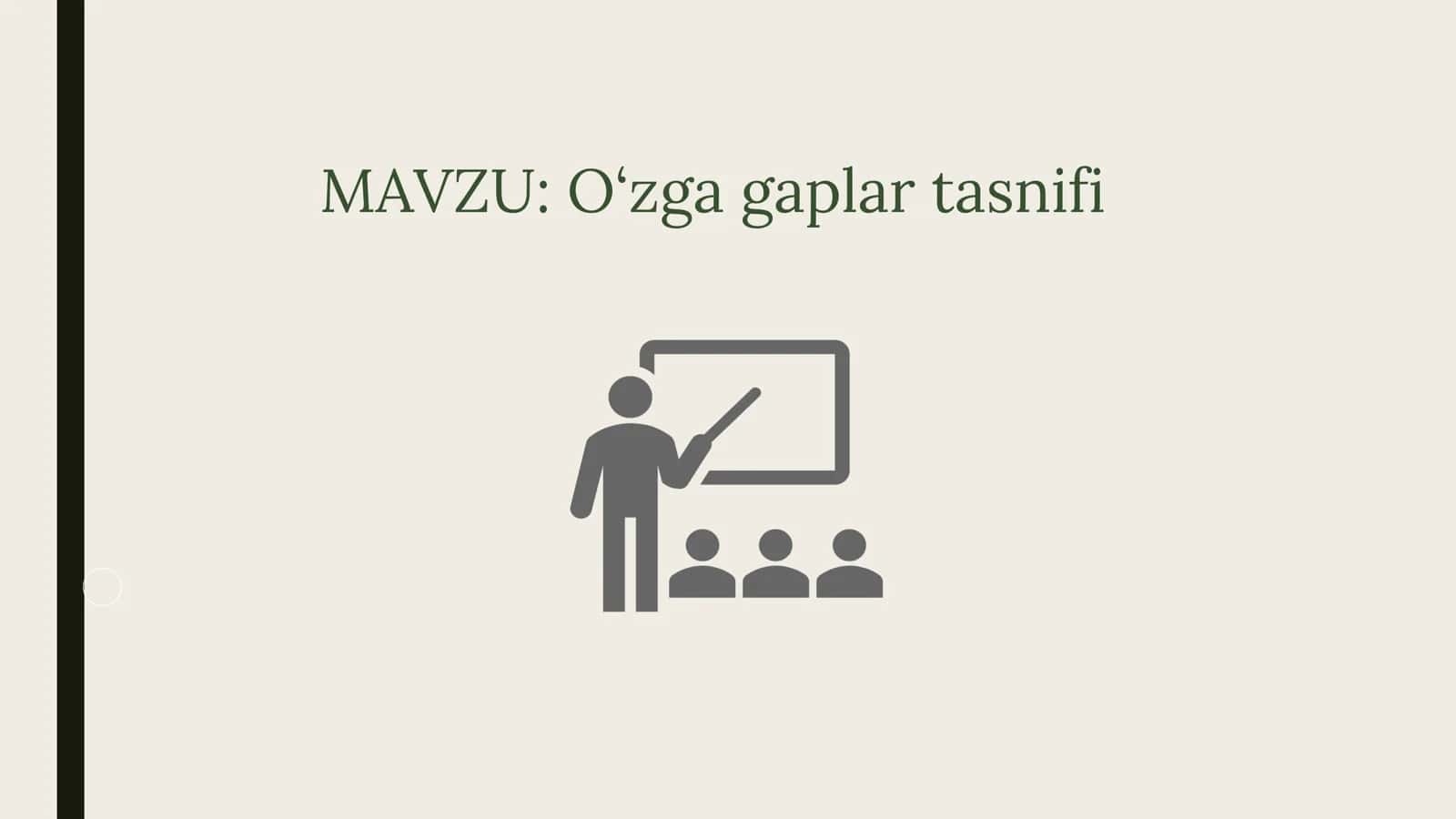 O‘zga gaplar tasnifi 1