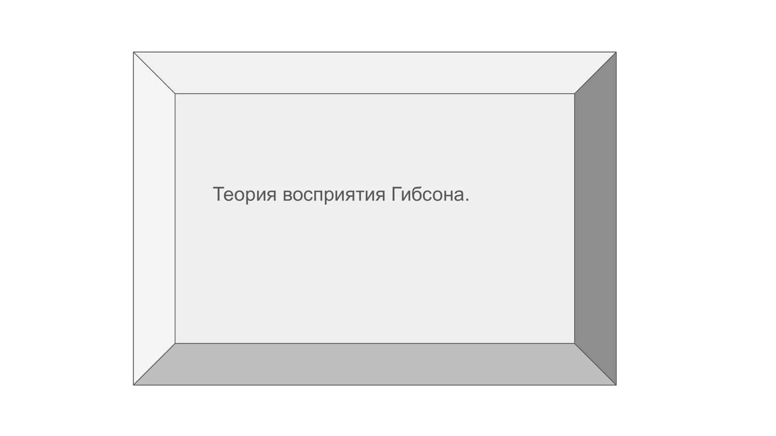 Теория восприятия Гибсона. 1