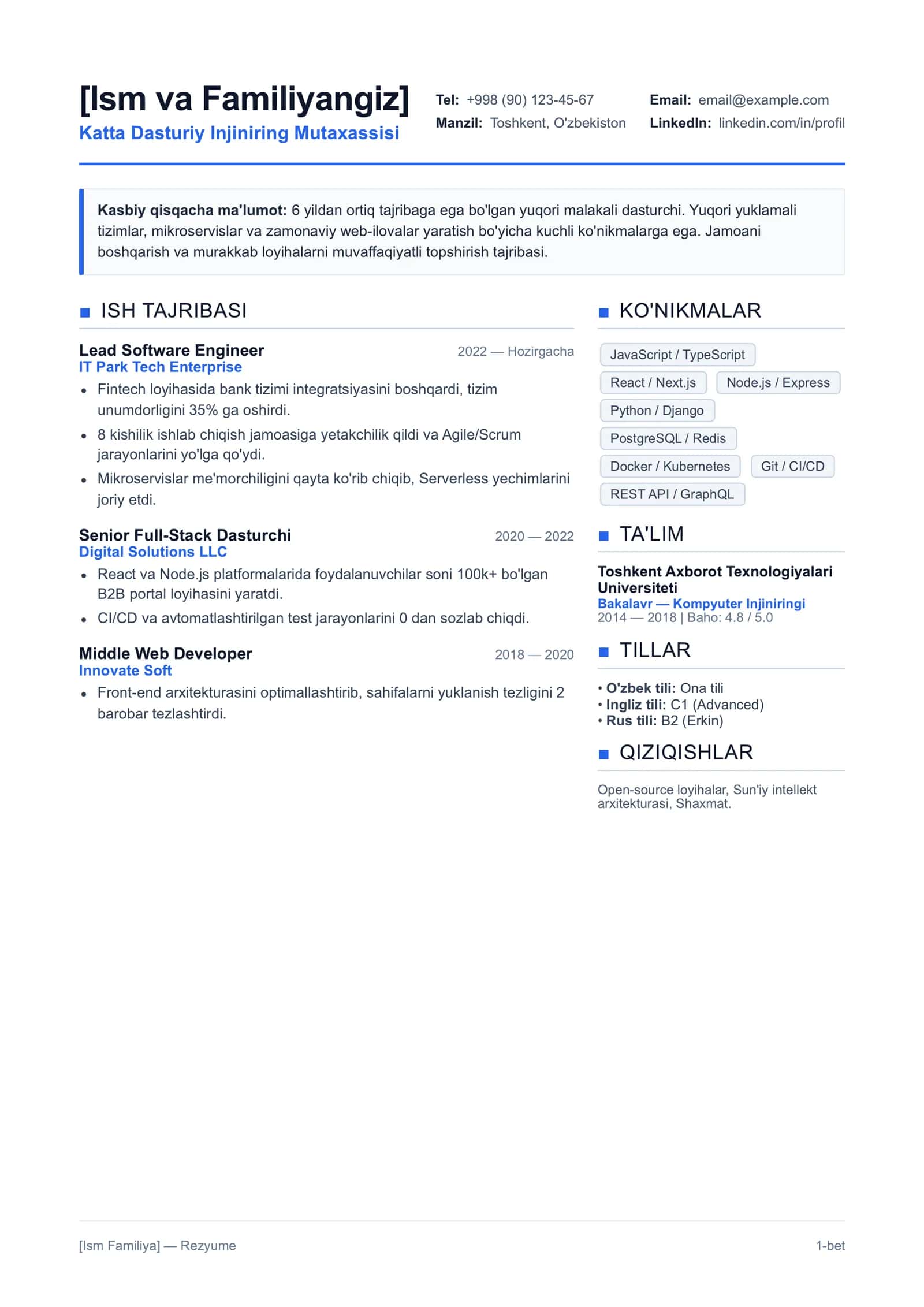 Mukammal resume 1