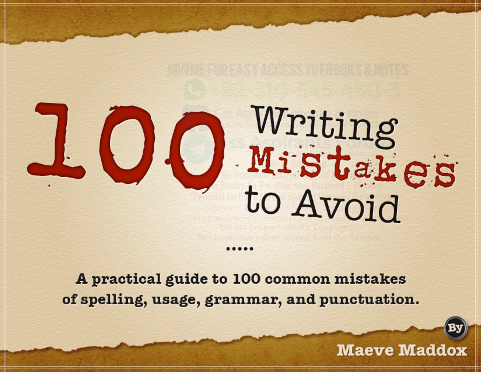 100 Writing Mistakes to Avoid 1