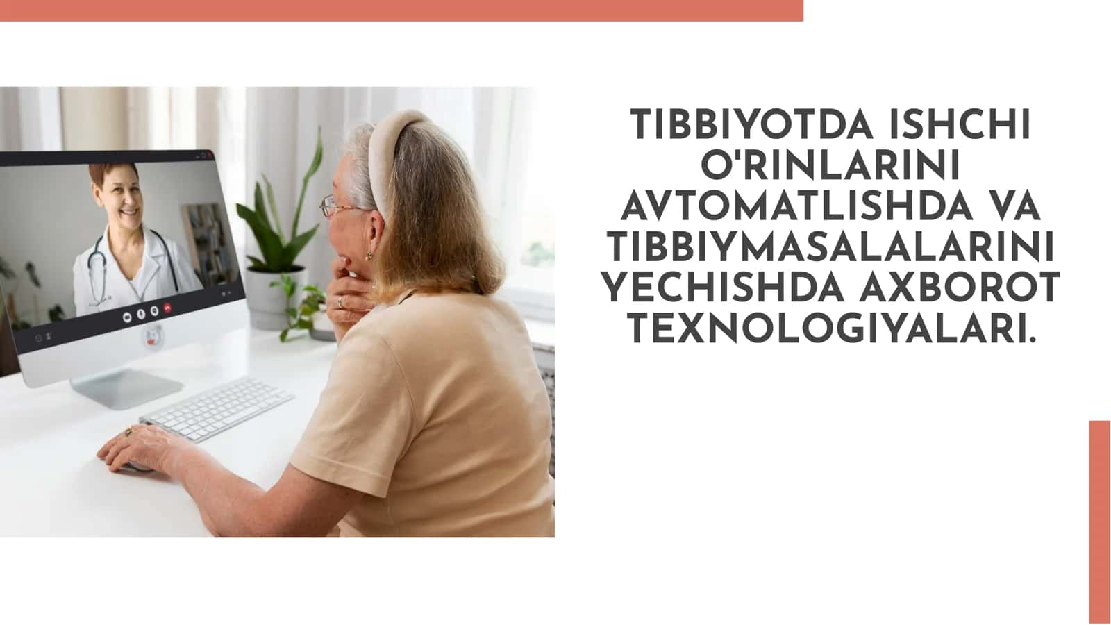 Tibbiyotda Ishchi O'Rinlarini Avtomatlash Texnologiyalari 1